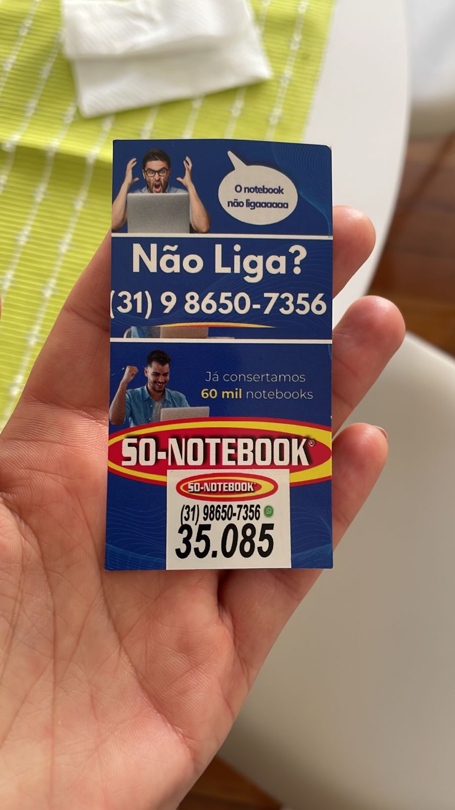 SONOTEBOOK que não ligam. REPARO