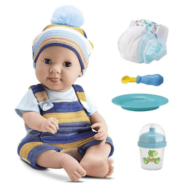 BONECO DIVER NEW BORN BRINCA DE PAPINHA 3+ DIVERTOYS