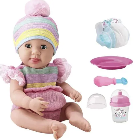 BONECA DIVER NEW BORN BRINCA DE PAPINHA 3+ DIVERTOYS