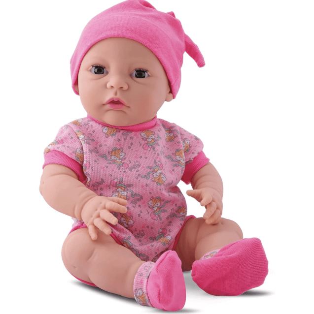 BONECA DIVER NEW BORN PREMIUM MENINA S/ CABELO 3+ DIVERTOYS