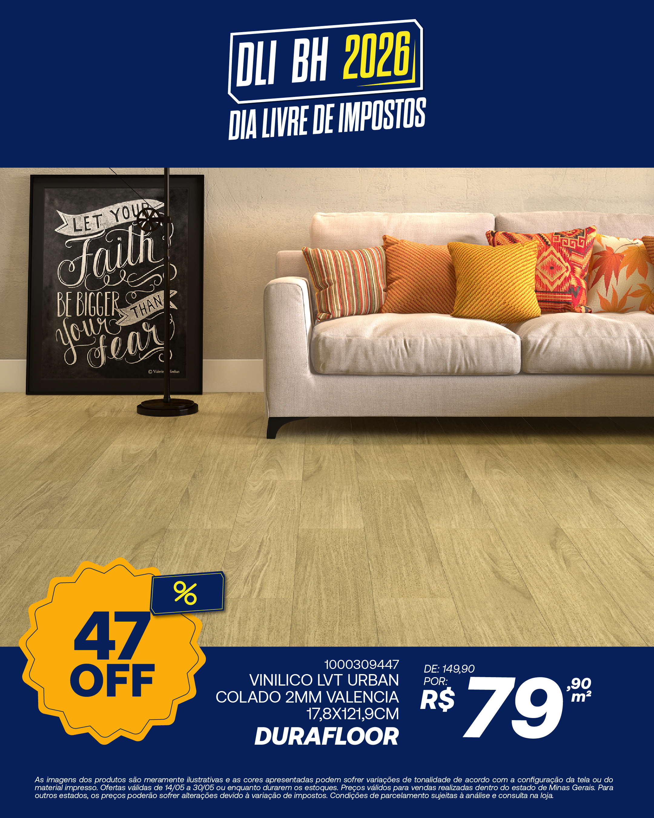DURAFLOOR VINILICO LVT URBAN COLADO 2MM VALENCIA 17,8X121,9CM