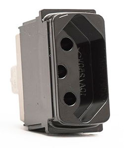 TOMADA ZEFFIA PRETO 1 TOMADA 2P+T 20A SEM PLACA 680161PT LEGRAND