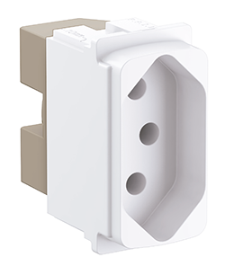 TOMADA ZEFFIA BRANCO 2P+T 20A NBR14136 SEM PLACA 680161 LEGRAND