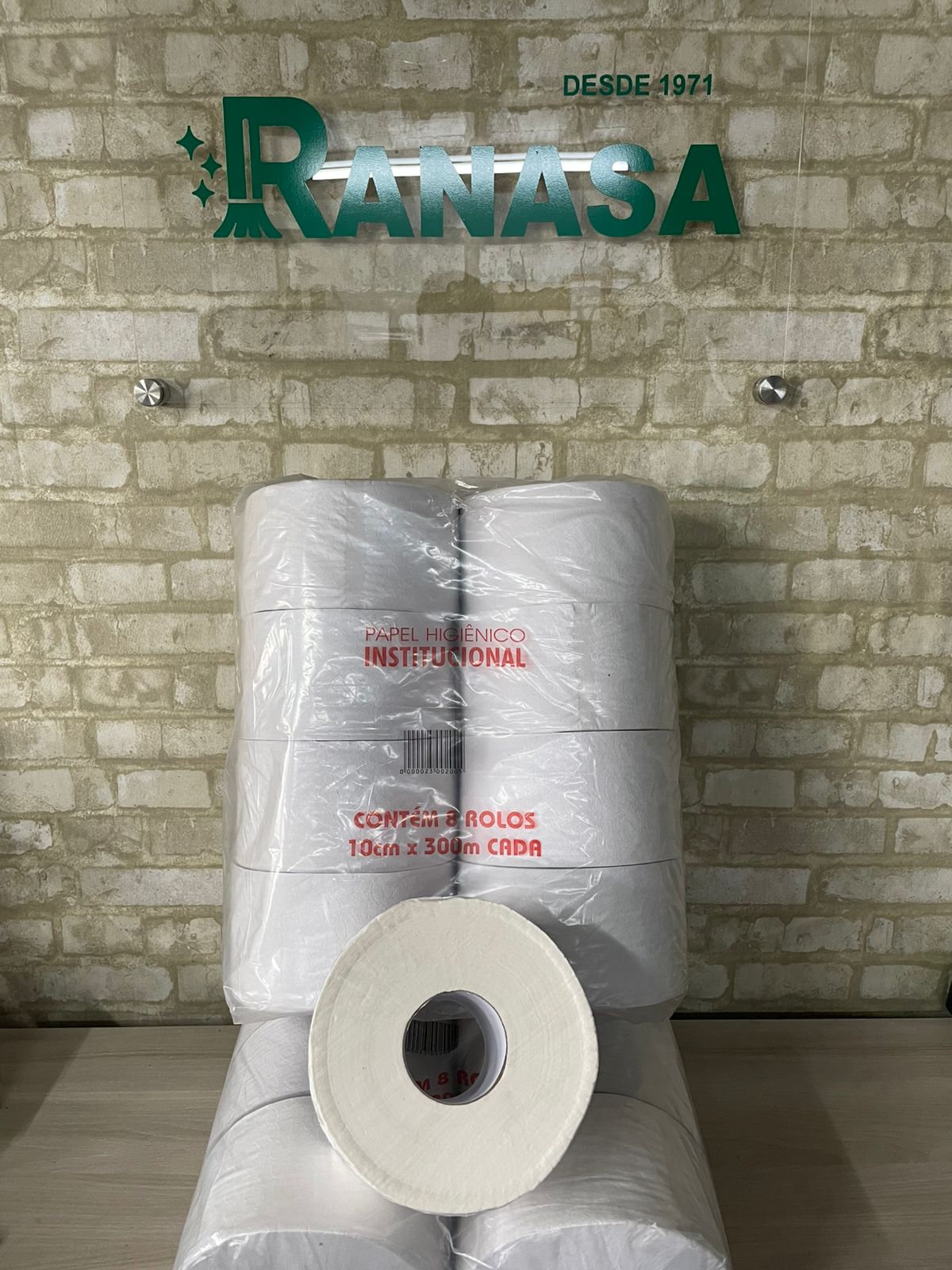 PAPEL HIGIÊNICO INSTITUCIONAL 8X300M DOPEL