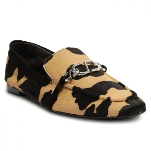 SAPATO MOCASSIM SCHUTZ MARRIE COURO ANIMAL PRINT