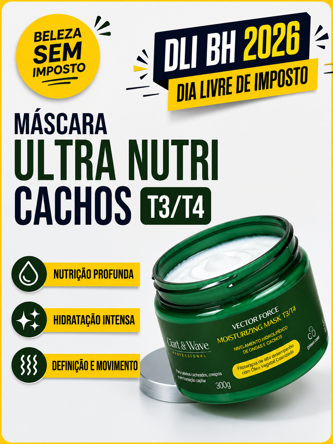 Máscara Ultra Nutri Cachos T3/T4