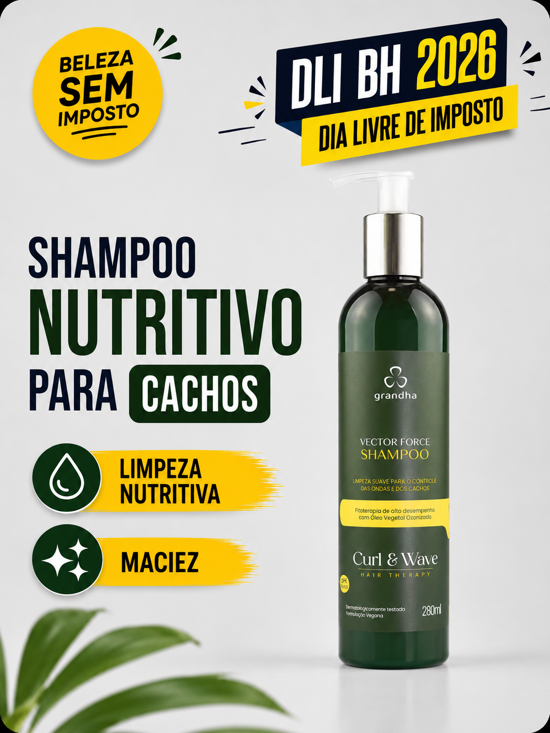 Shampoo Nutritivo para Cachos – 280ml