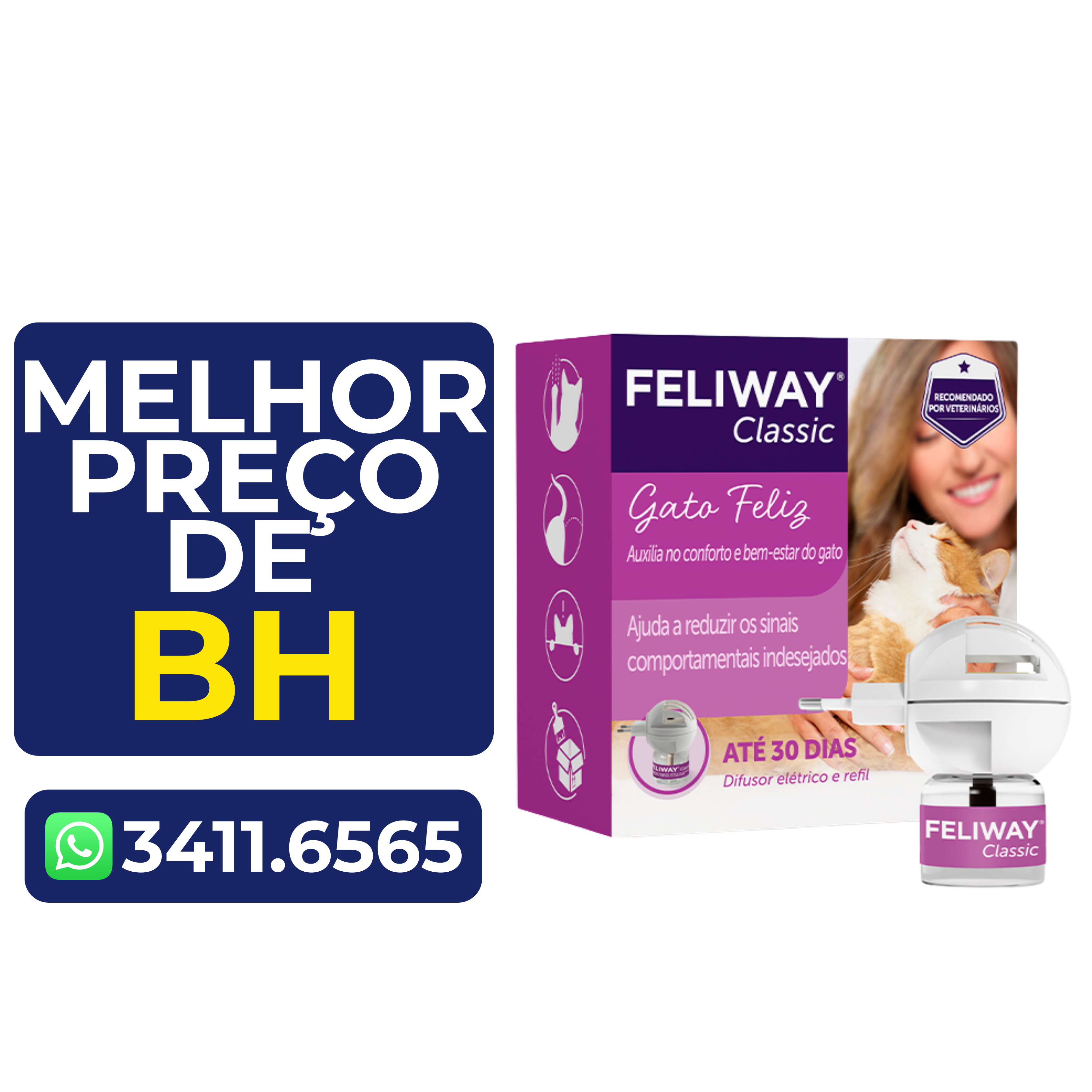 Feliway Classic Difusor+Refil para Gatos 48 Ml