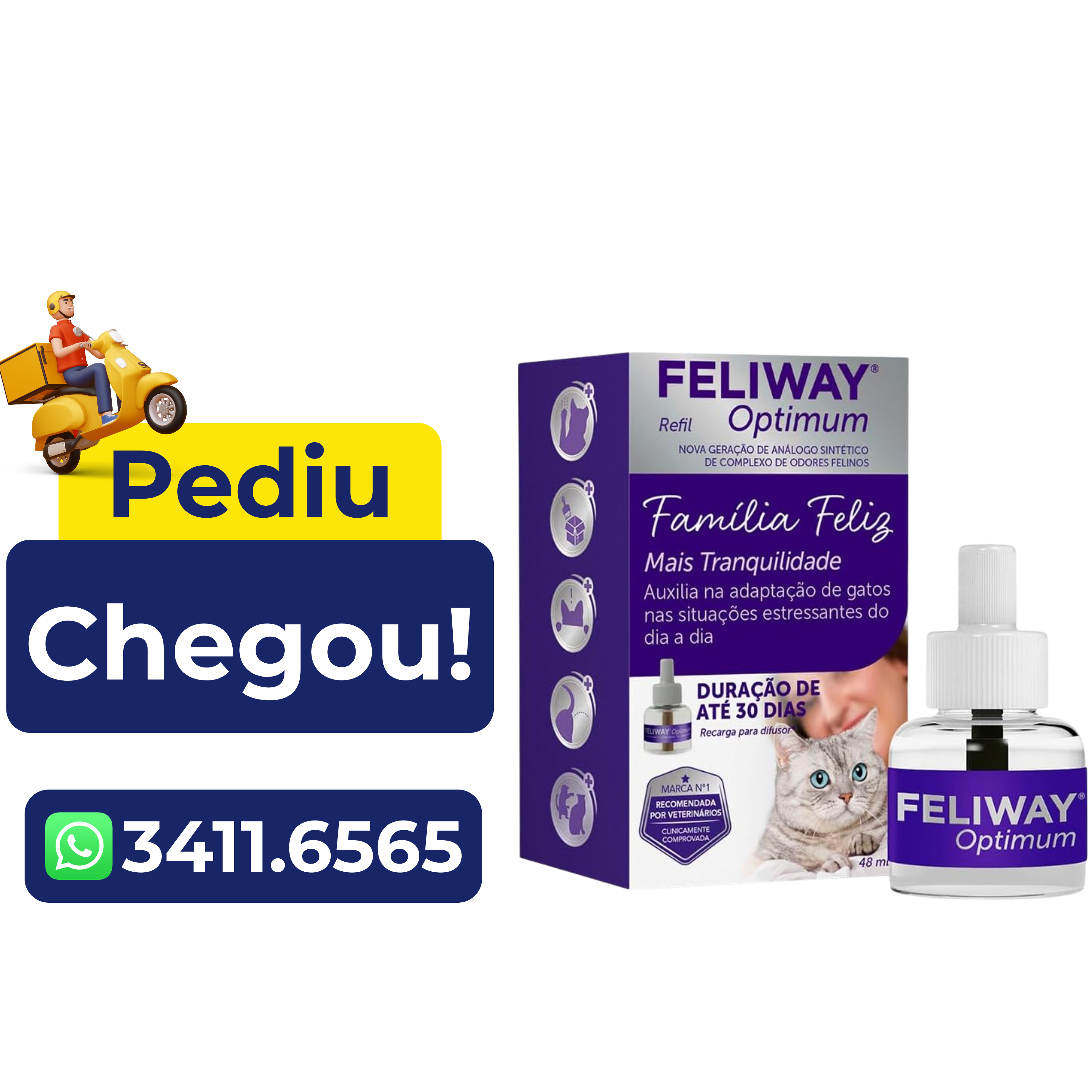 Feliway Optimum Refil para Gatos 48ml