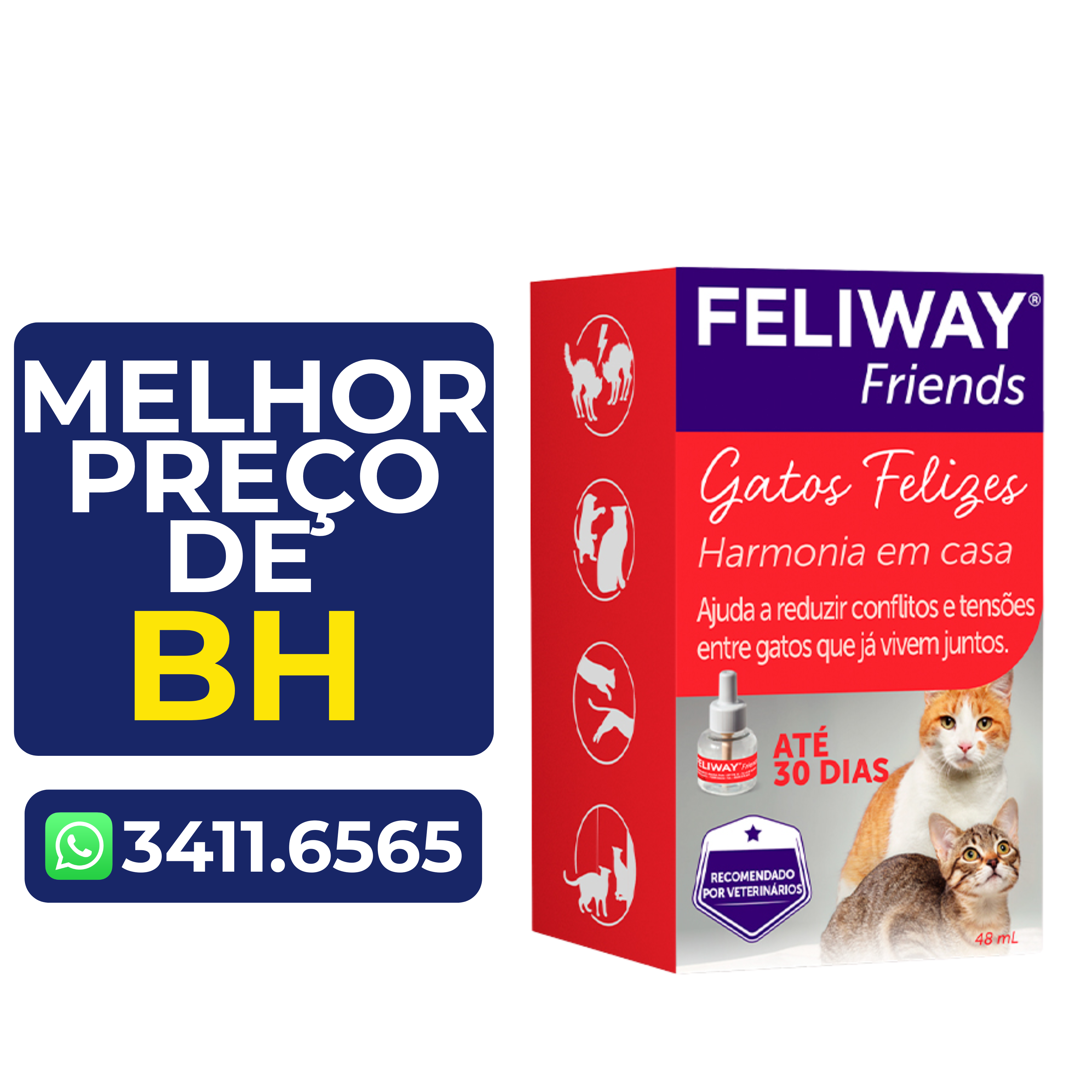 Feliway Friends Refil para Gatos 48Ml