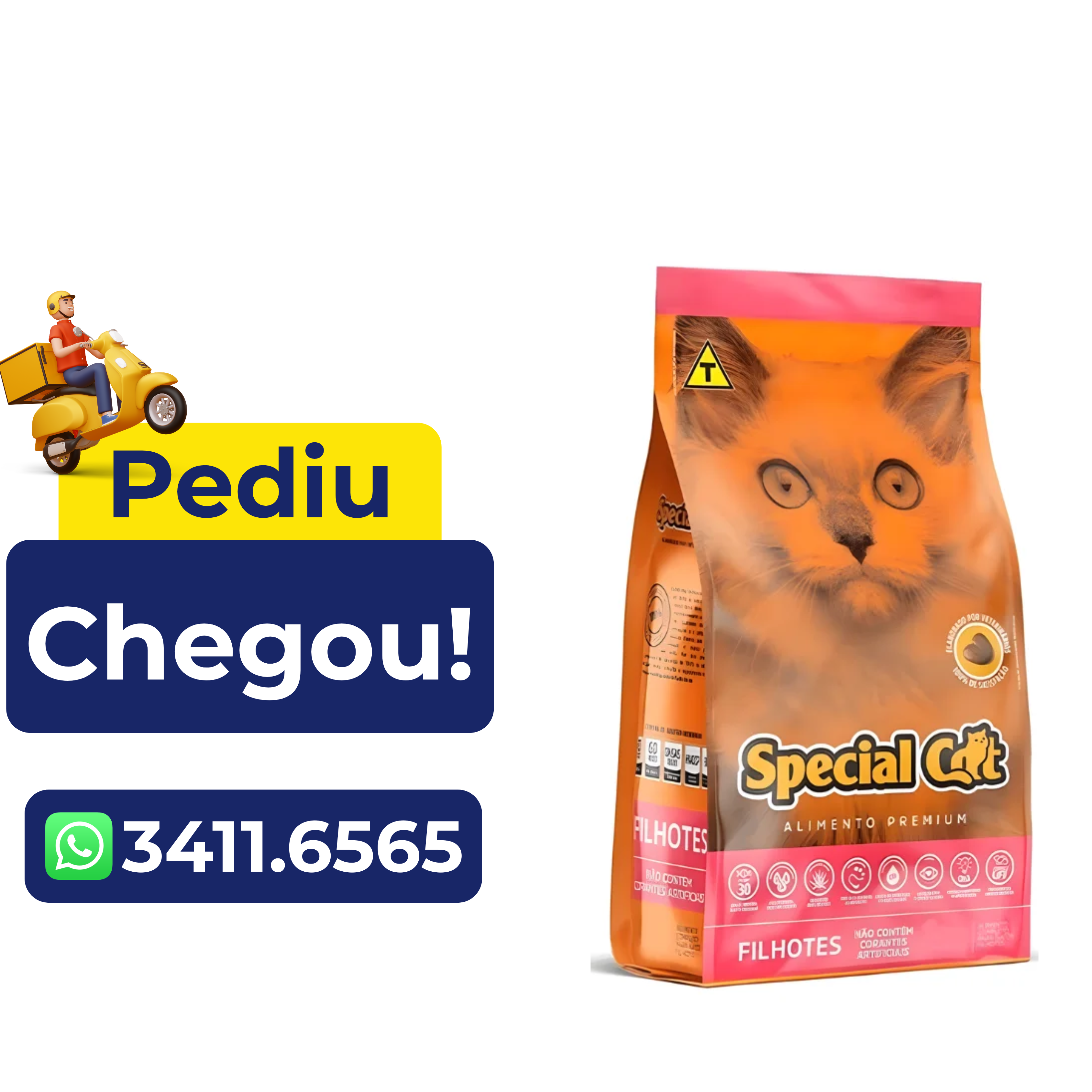 Ração Special Cat Premium para Gatos Filhotes 10,1Kg
