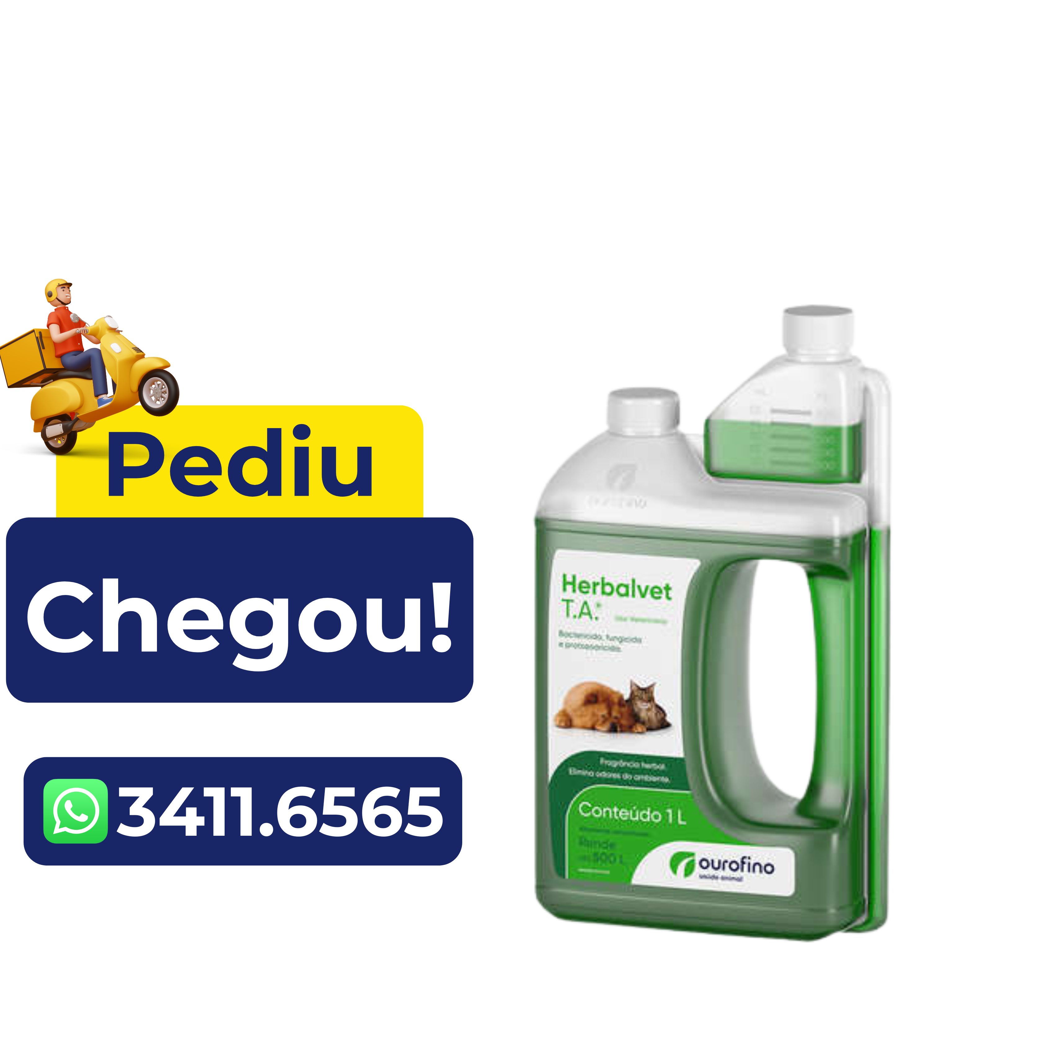 Desinfetante Bactericida Herbal Vet 1 Litro
