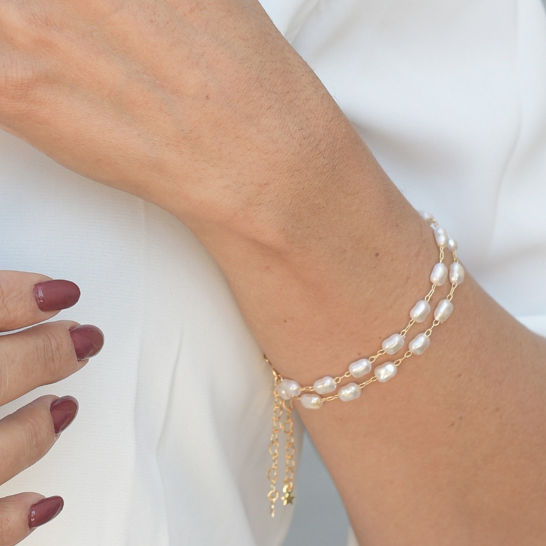 Pulseira de Pérola Barroca – unidade