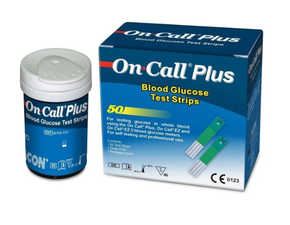 TIRA GLICOSE SANGUE CX/50 TIRAS ON CALL PLUS
