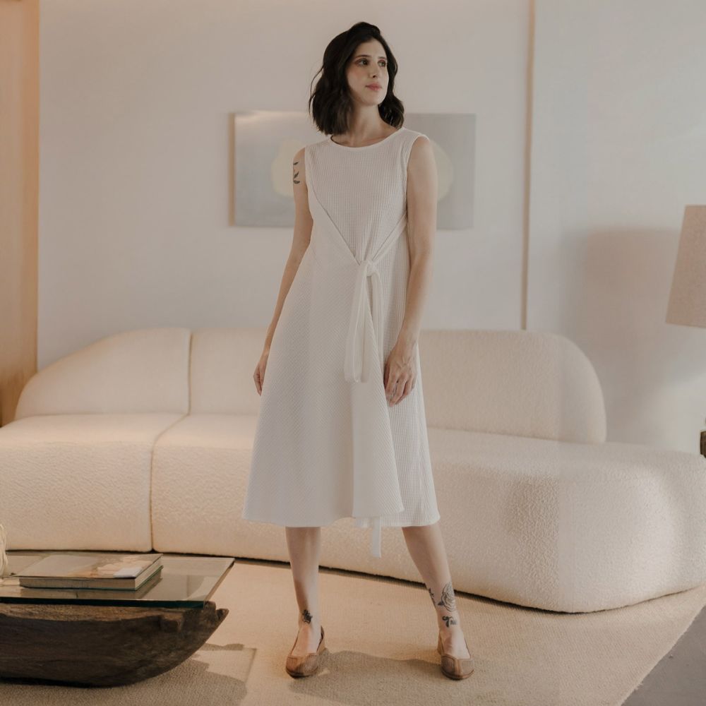 VESTIDO EVASÊ COM AMARRAÇÃO