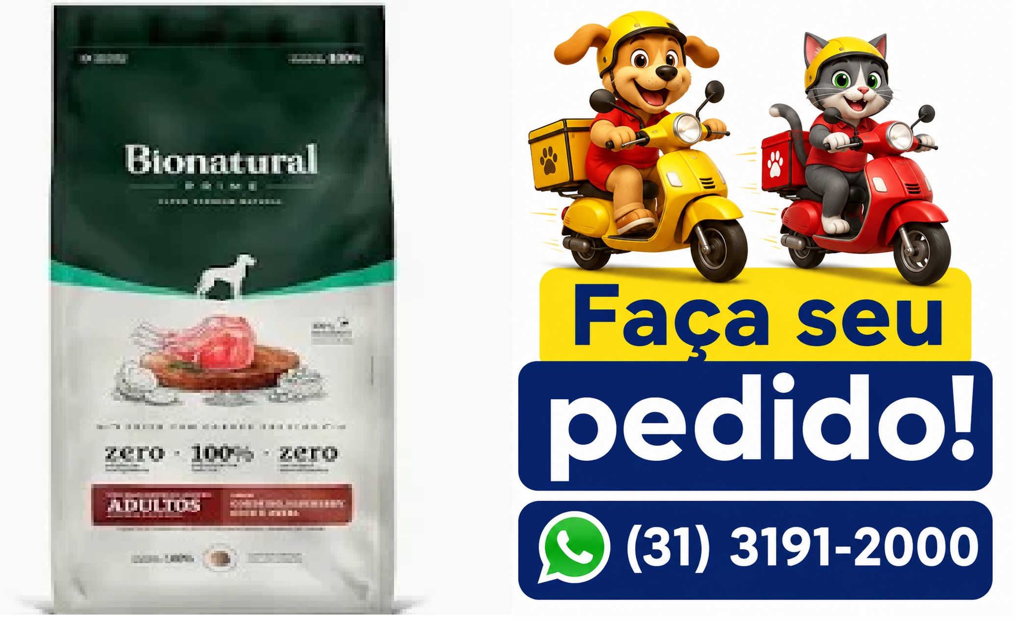 BIONATURAL PRIME CÃES AD RGG CORD 15KG