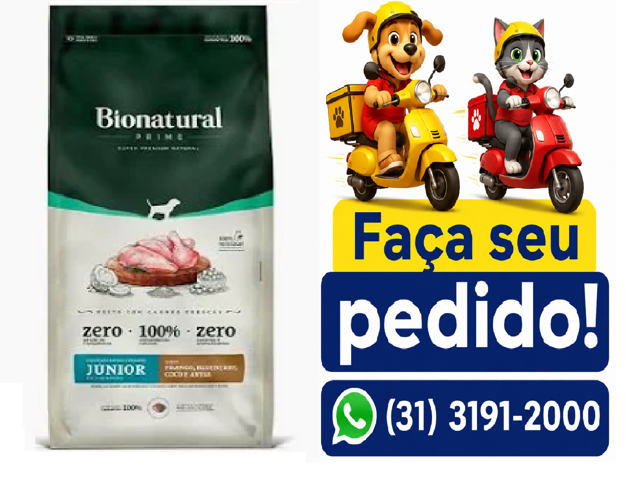 BIONATURAL PRIME CÃES FIL RMG FRANG 15KG