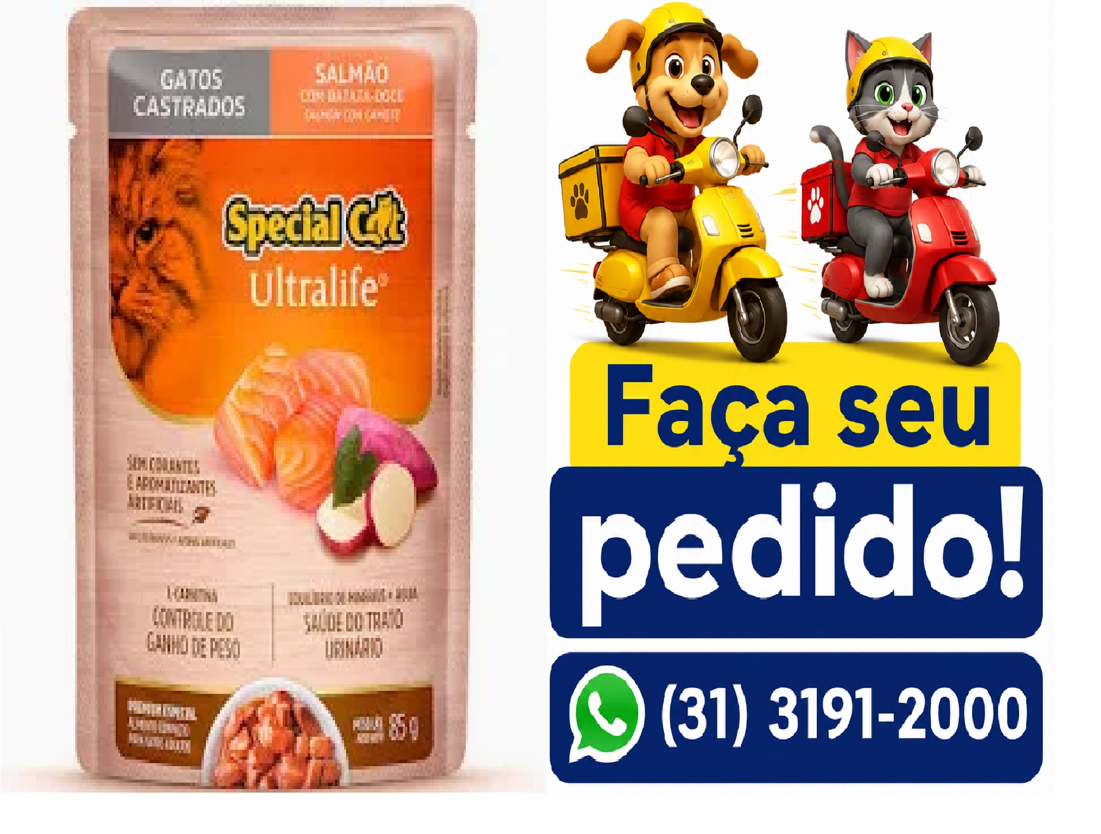 SACHÊ SPECIAL CAT ULTRALIFE CAST SAL 85G