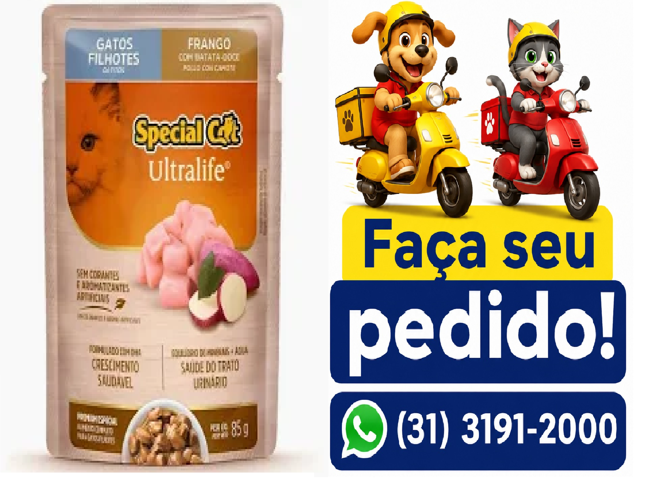 SACHÊ SPECIAL CAT ULTRALIFE FIL FRAN 85G
