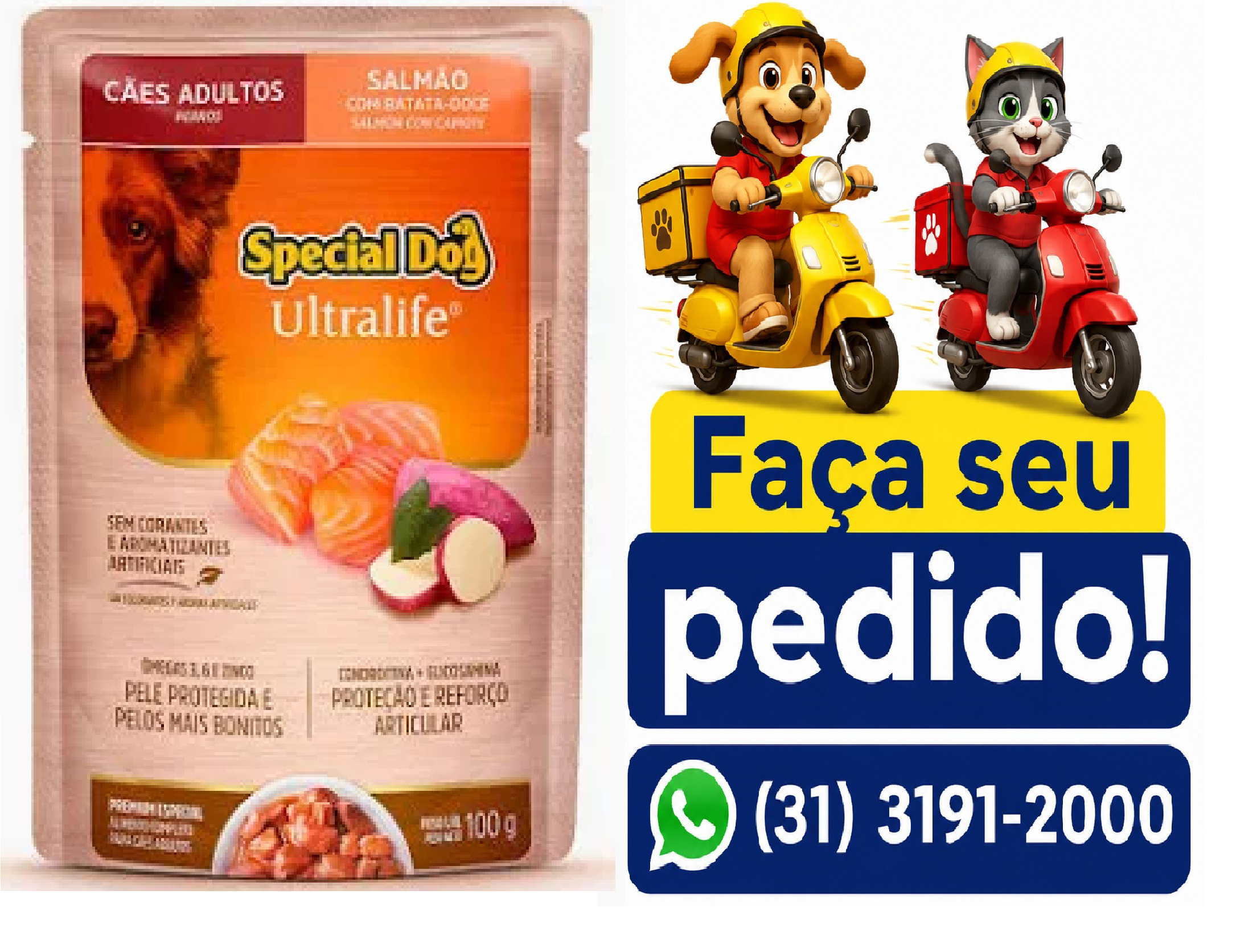 SACHÊ SPECIAL DOG ULTRALIFE AD SALM 100G