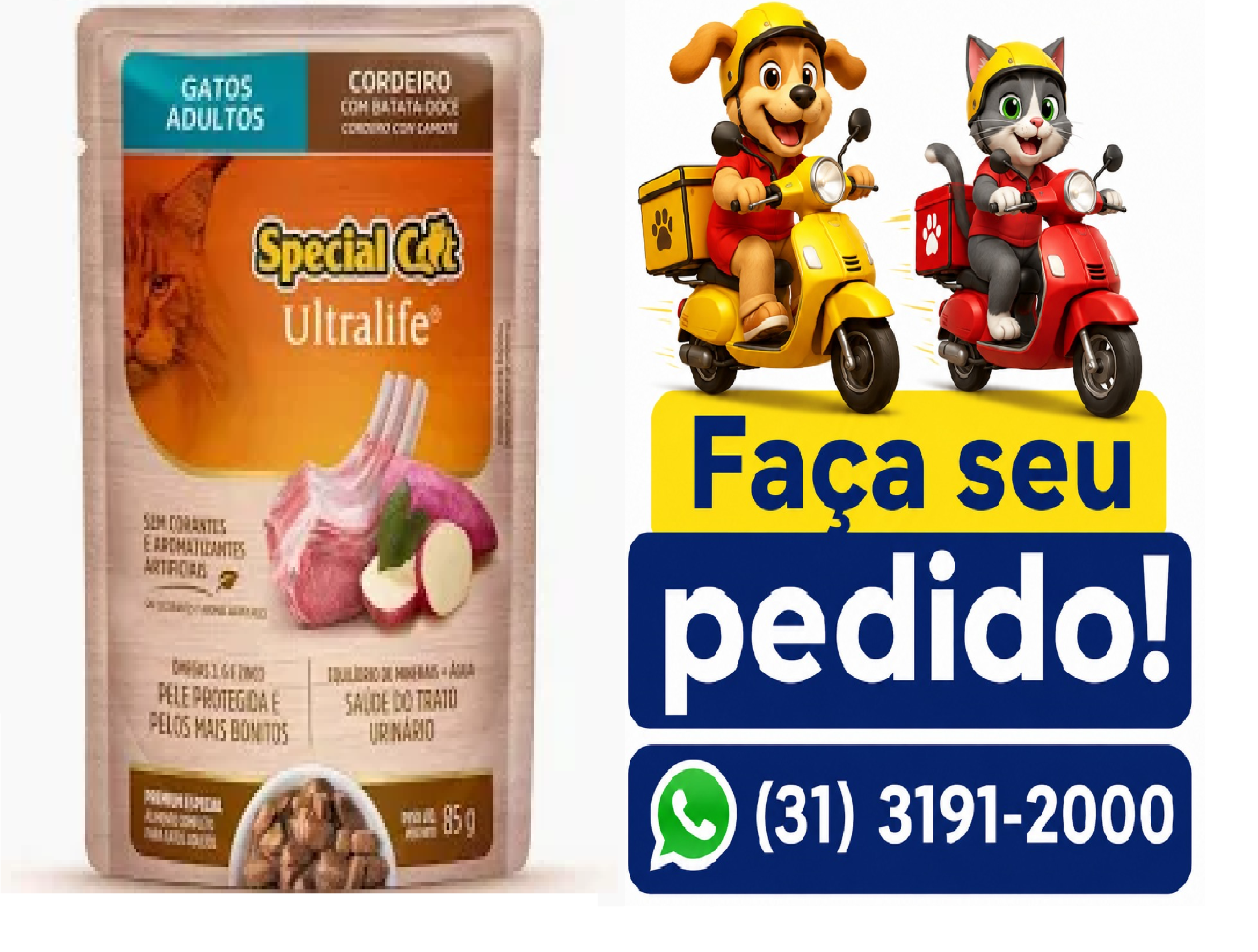 SACHÊ SPECIAL CAT ULTRALIFE AD CORD 85G