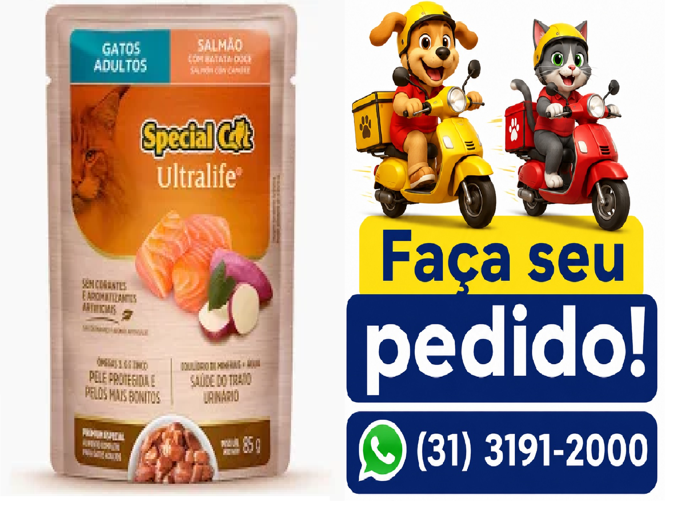 SACHÊ SPECIAL CAT ULTRALIFE AD SALM 85G