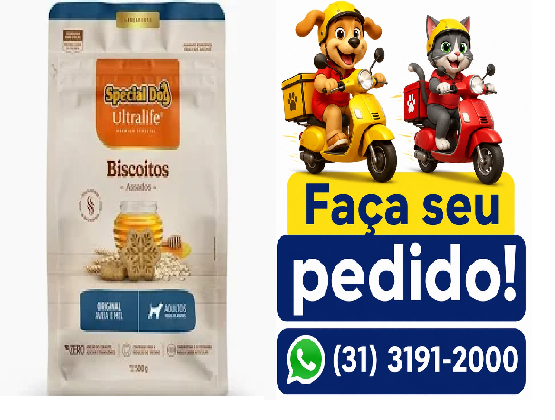 BISCOITO SPECIAL DOG ULTRALIFE AD 500G