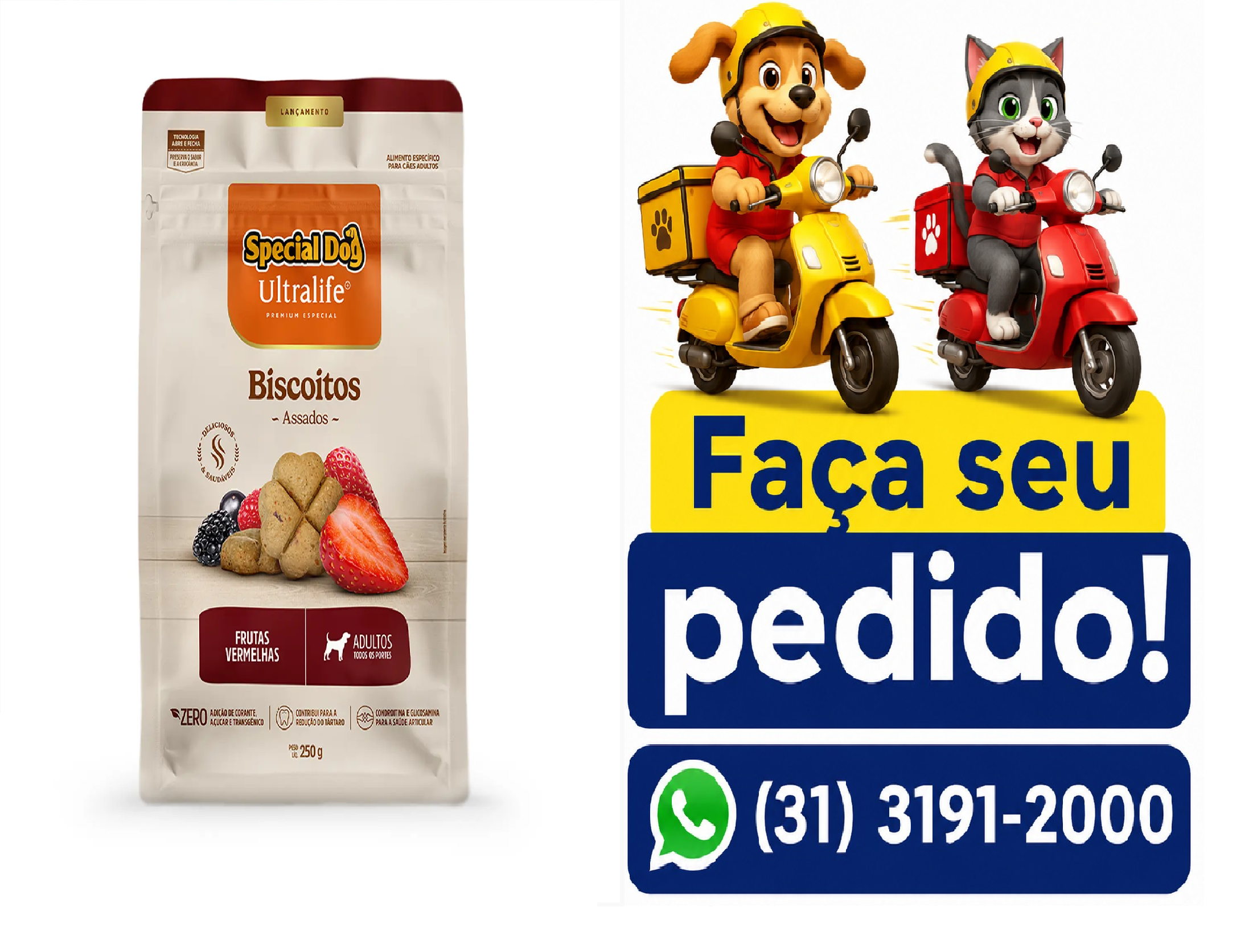BISCOITO SPECIAL DOG ULTRALIF AD FV 250G