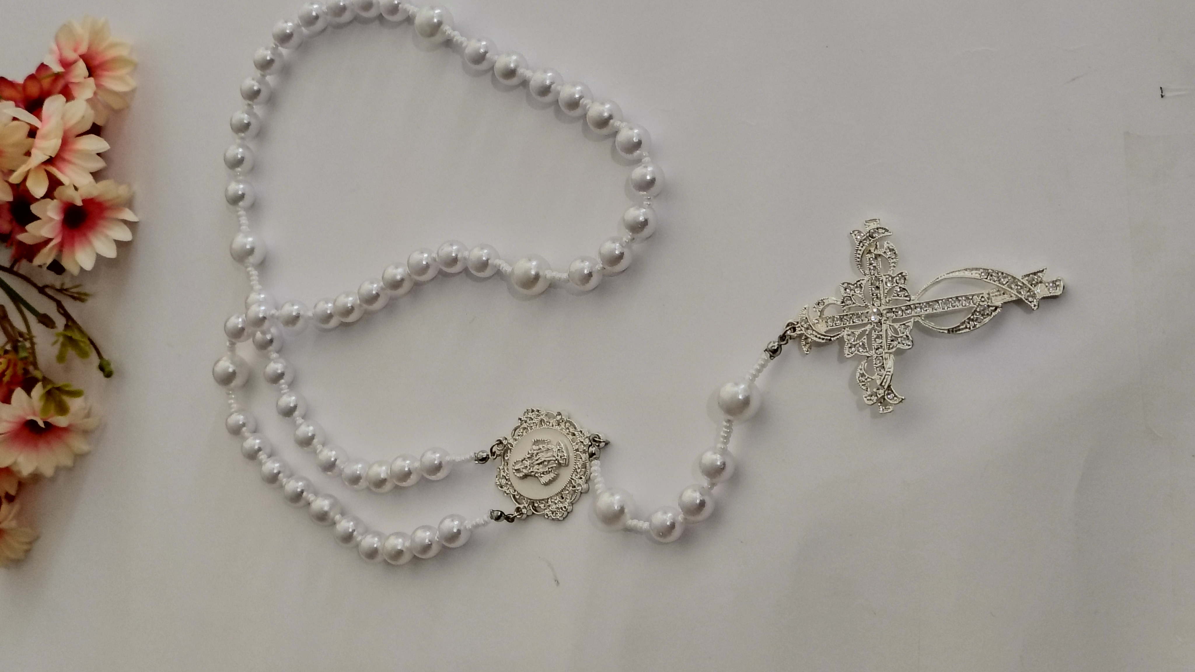 Terço Pérolas Medalha Nossa Senhora das Graças