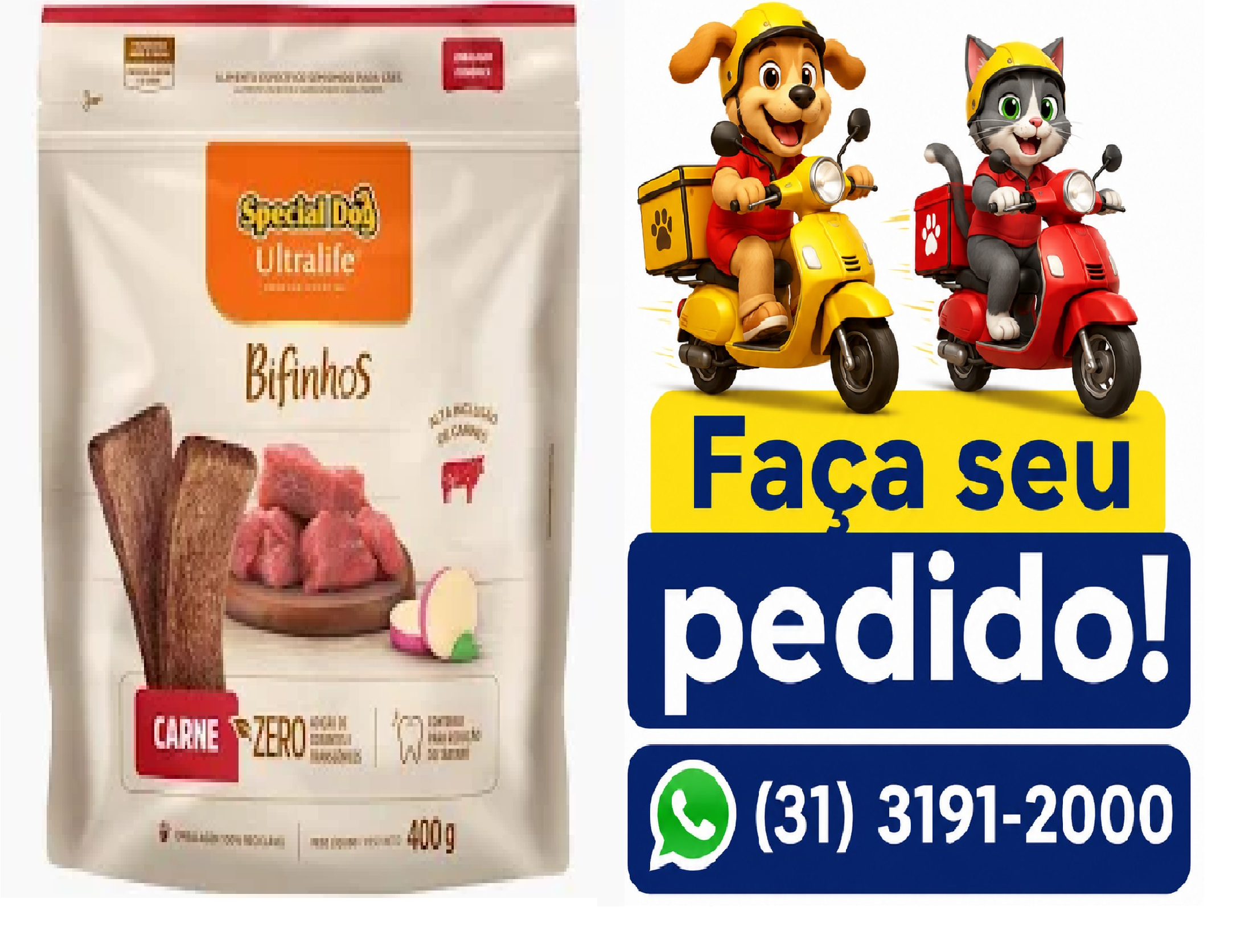 BIFINHO SPECIAL DOG ULTRALIFE CARNE 400G