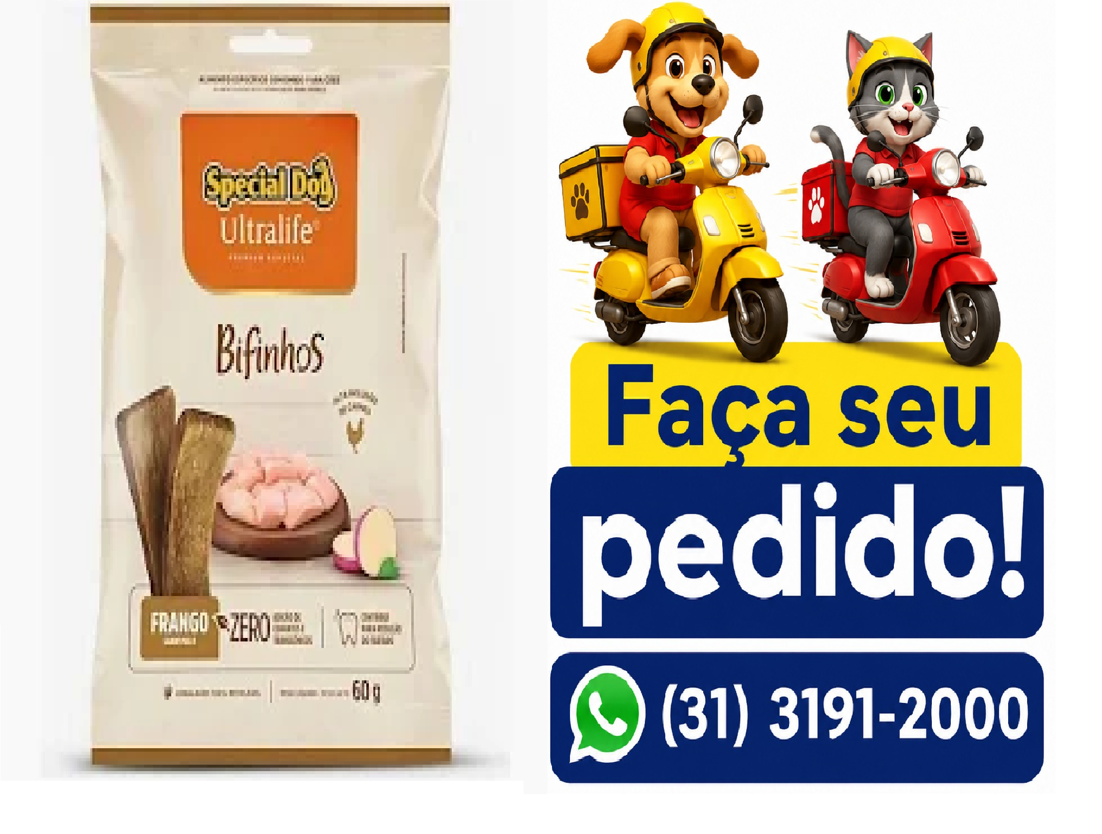 BIFINHO SPECIAL DOG ULTRALIFE FRANGO 60G