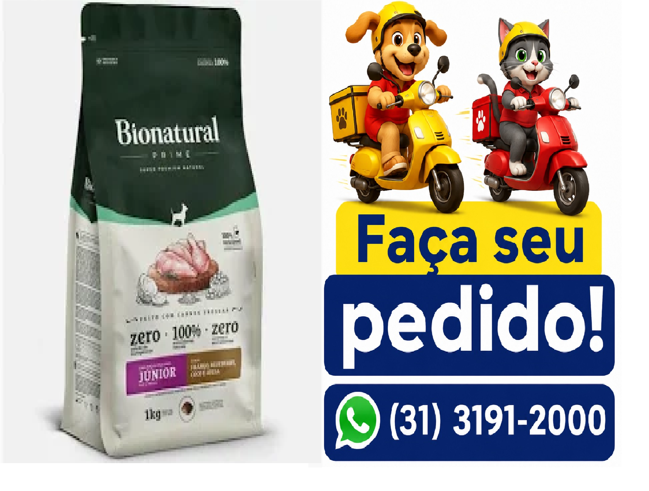 BIONATURAL PRIME CÃES FIL RP FRANGO 1KG