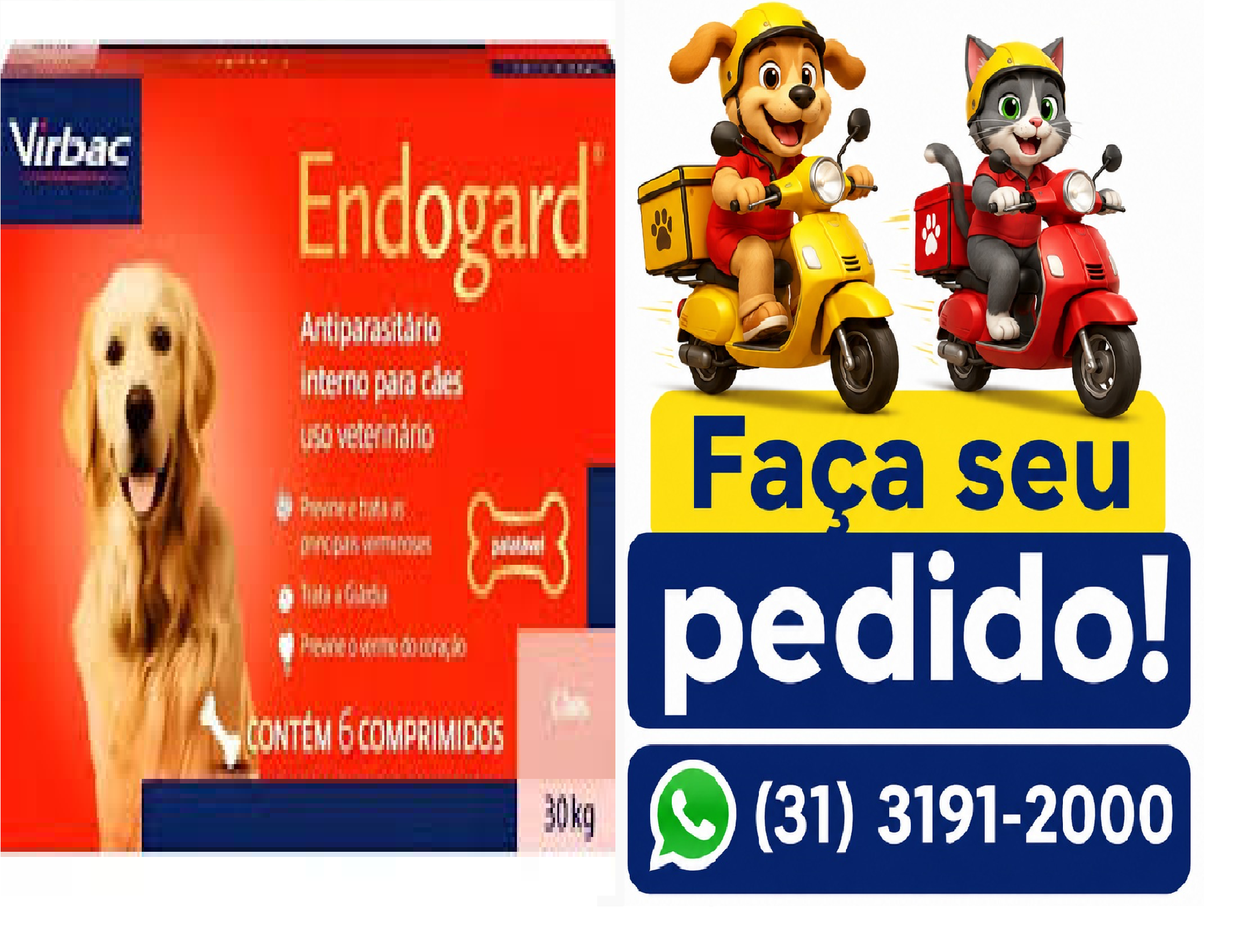 ENDOGARD 30 C/6 COMPRIMIDOS