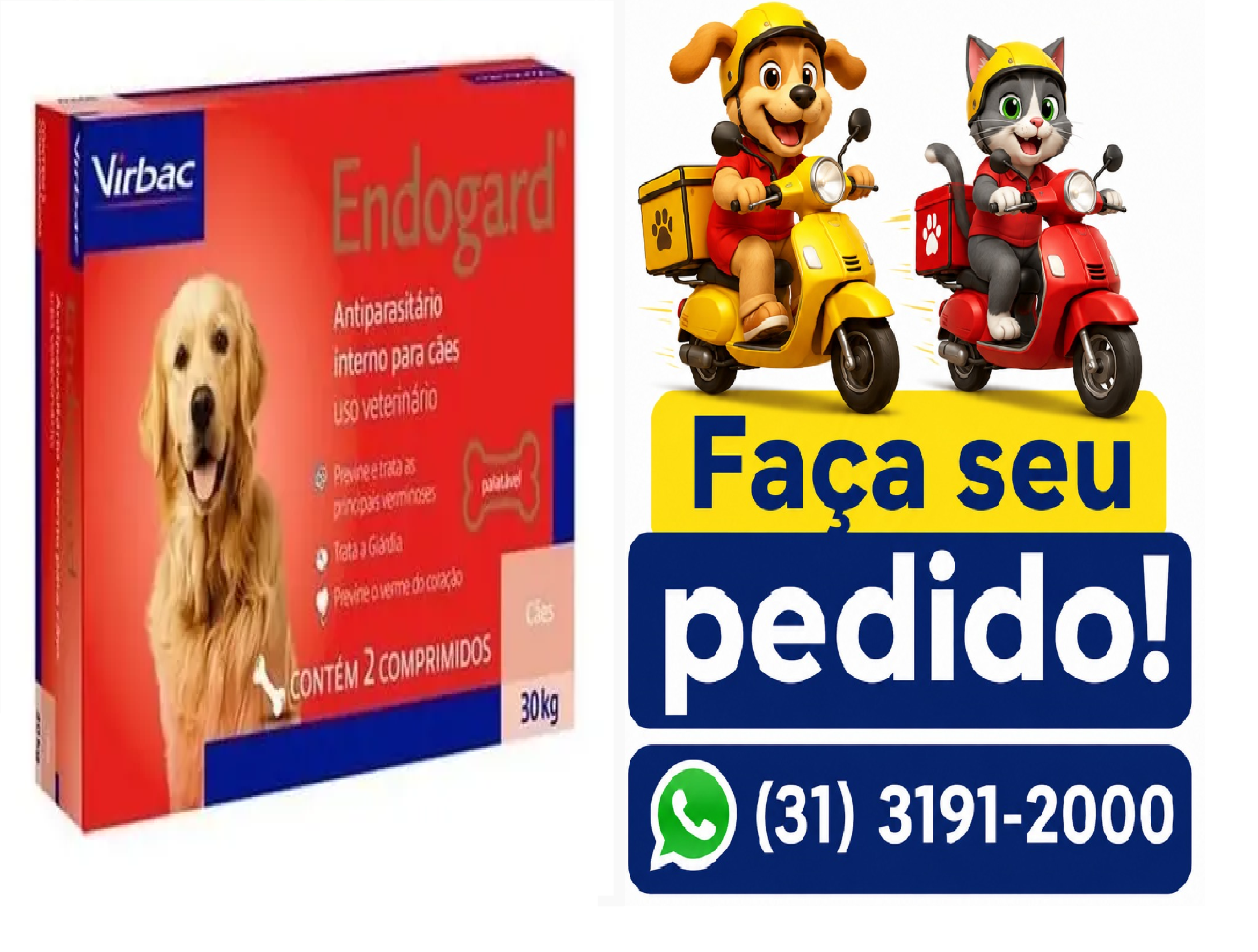 ENDOGARD 30 C/2 COMPRIMIDOS