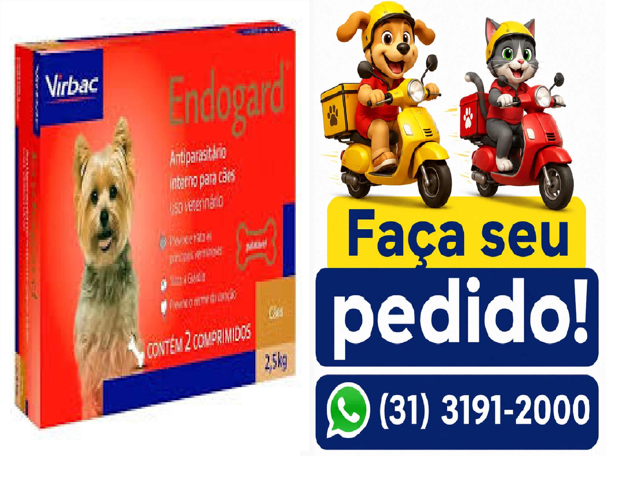 ENDOGARD 2,5 C/2 COMPRIMIDOS