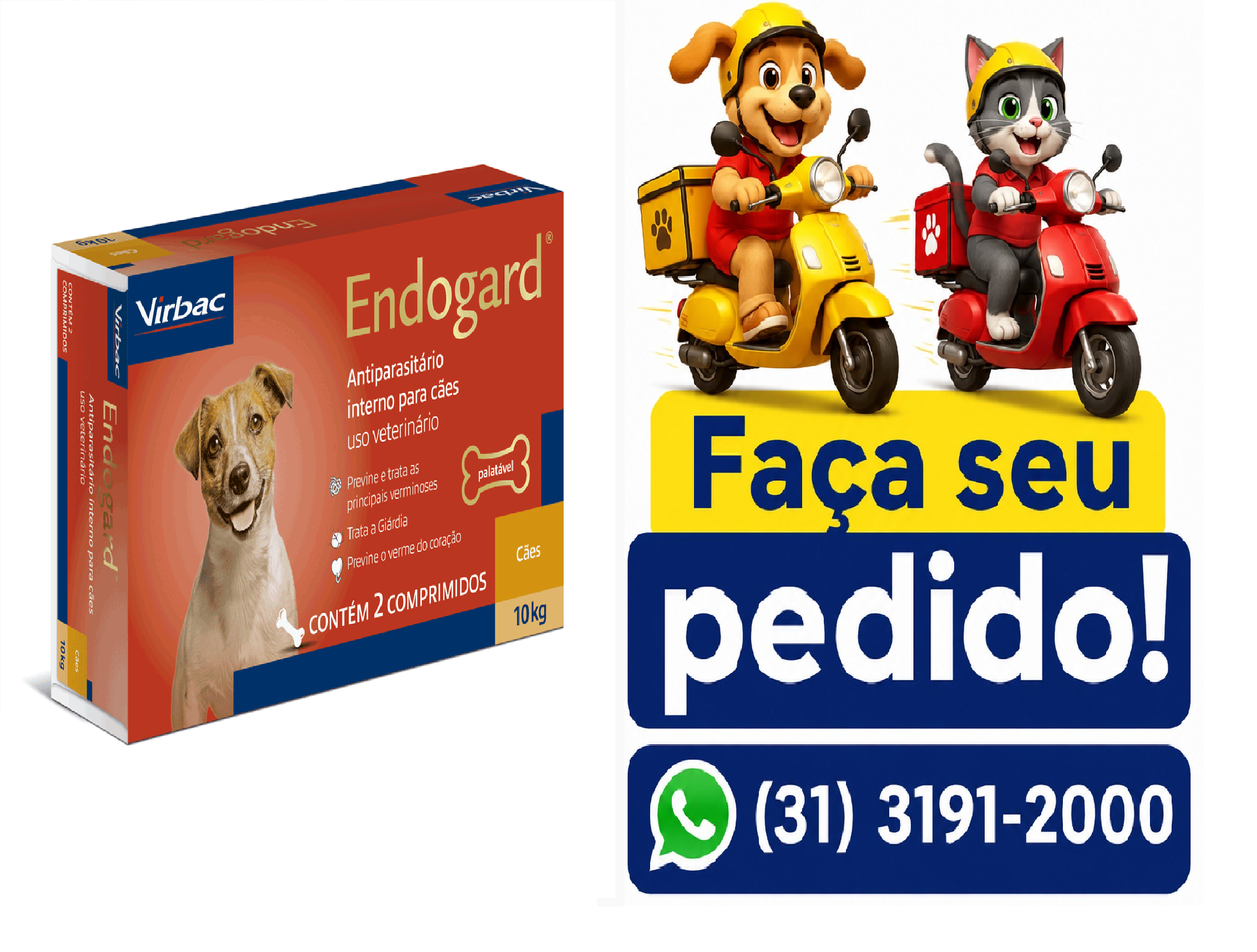 ENDOGARD 10 C/2 COMPRIMIDOS