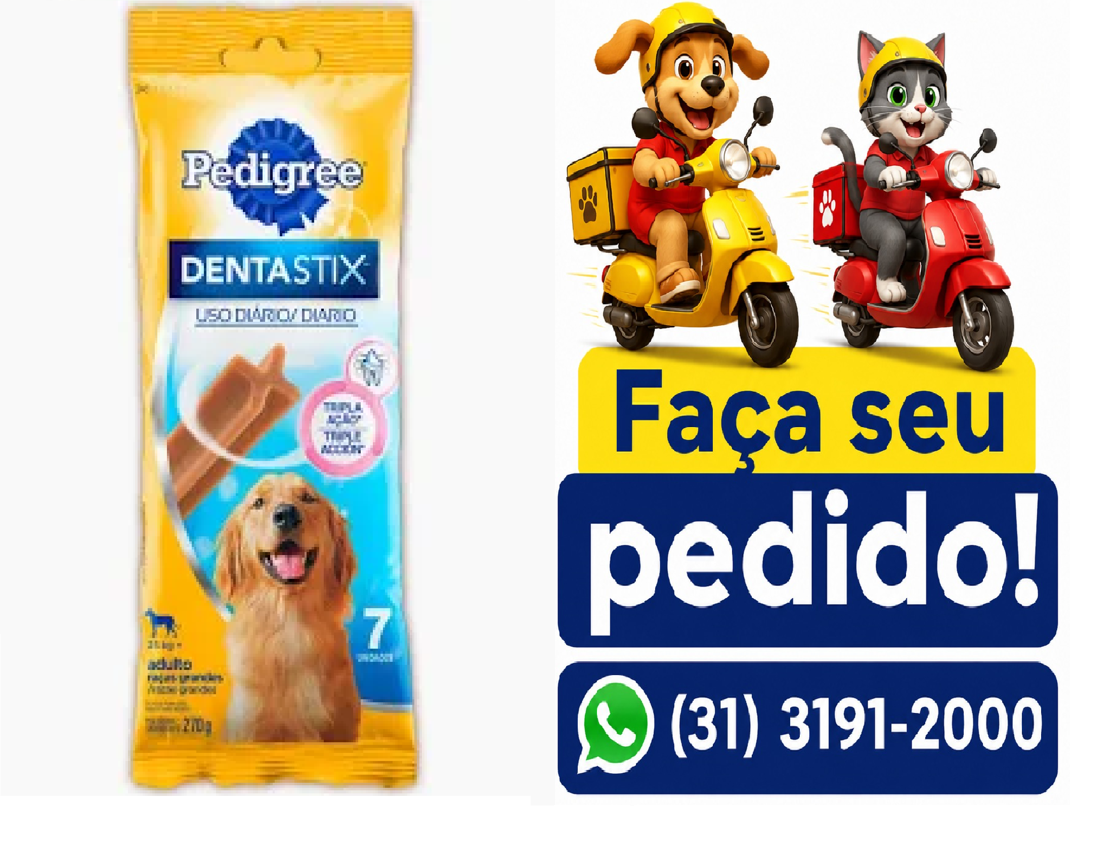 PETISCO PED DENTASTIX RG 7 STICKS 270G