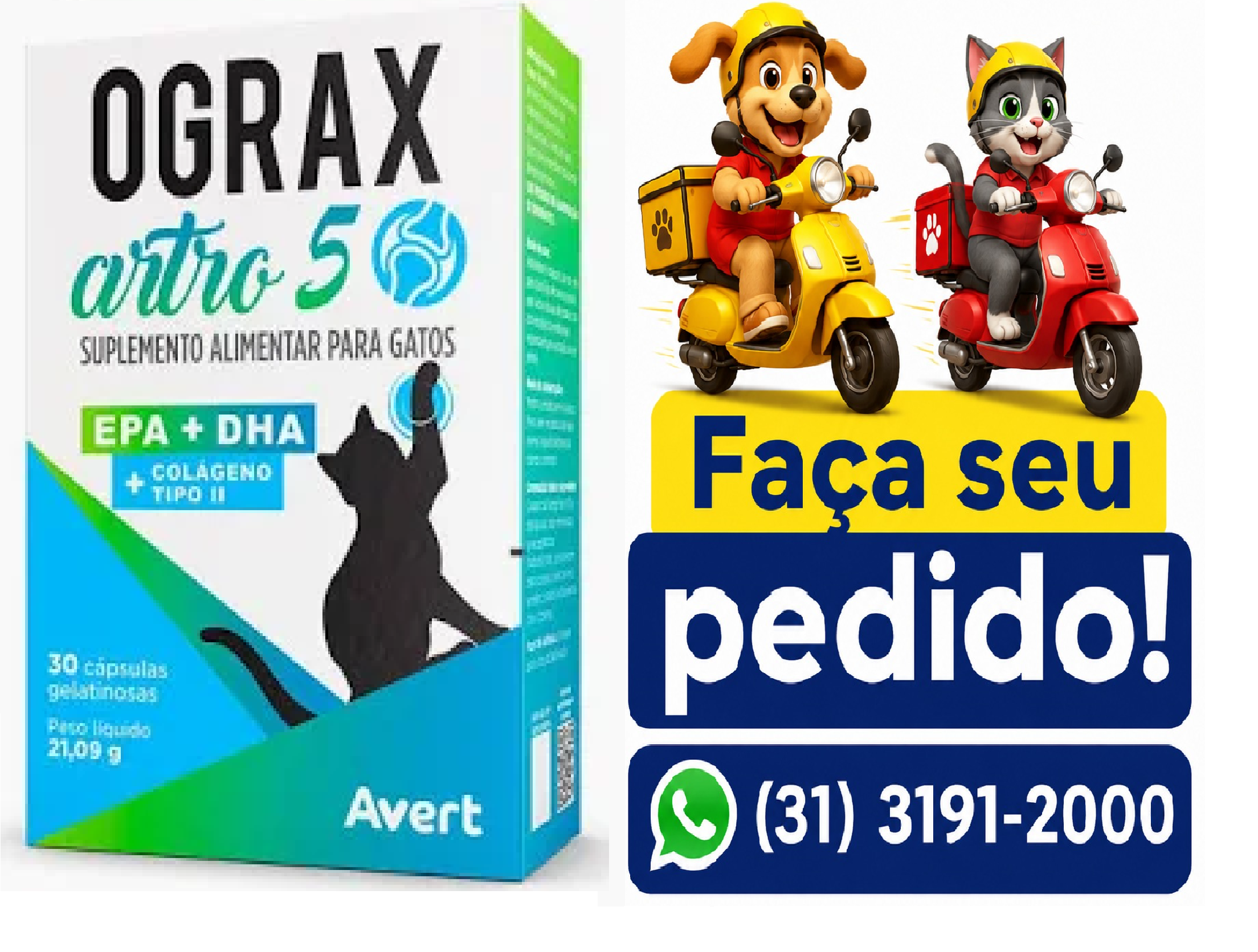 OGRAX ARTRO 5 GATOS 30 CAPSULAS AVERT
