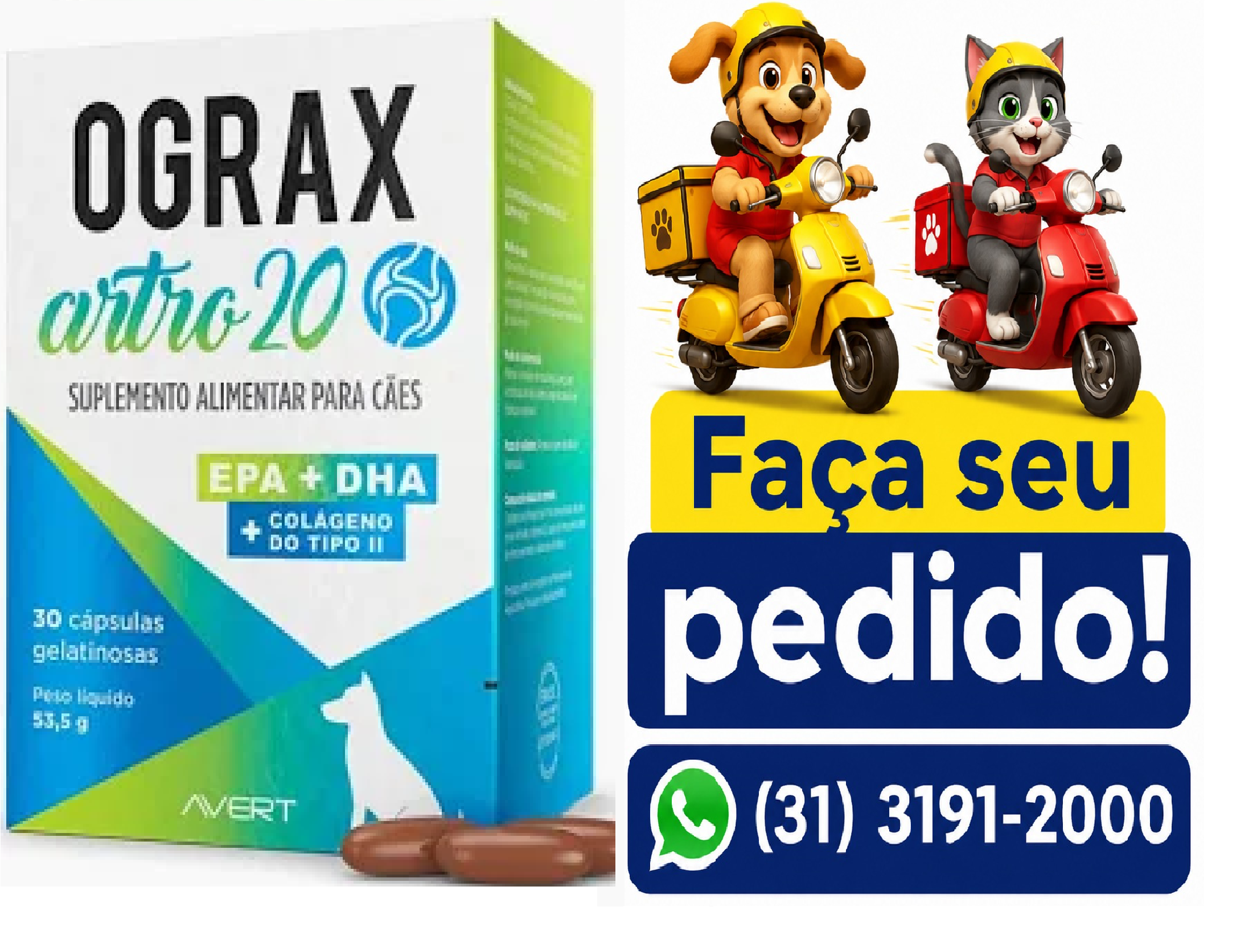OGRAX ARTRO 20 – 30 CAPSULAS – AVERT