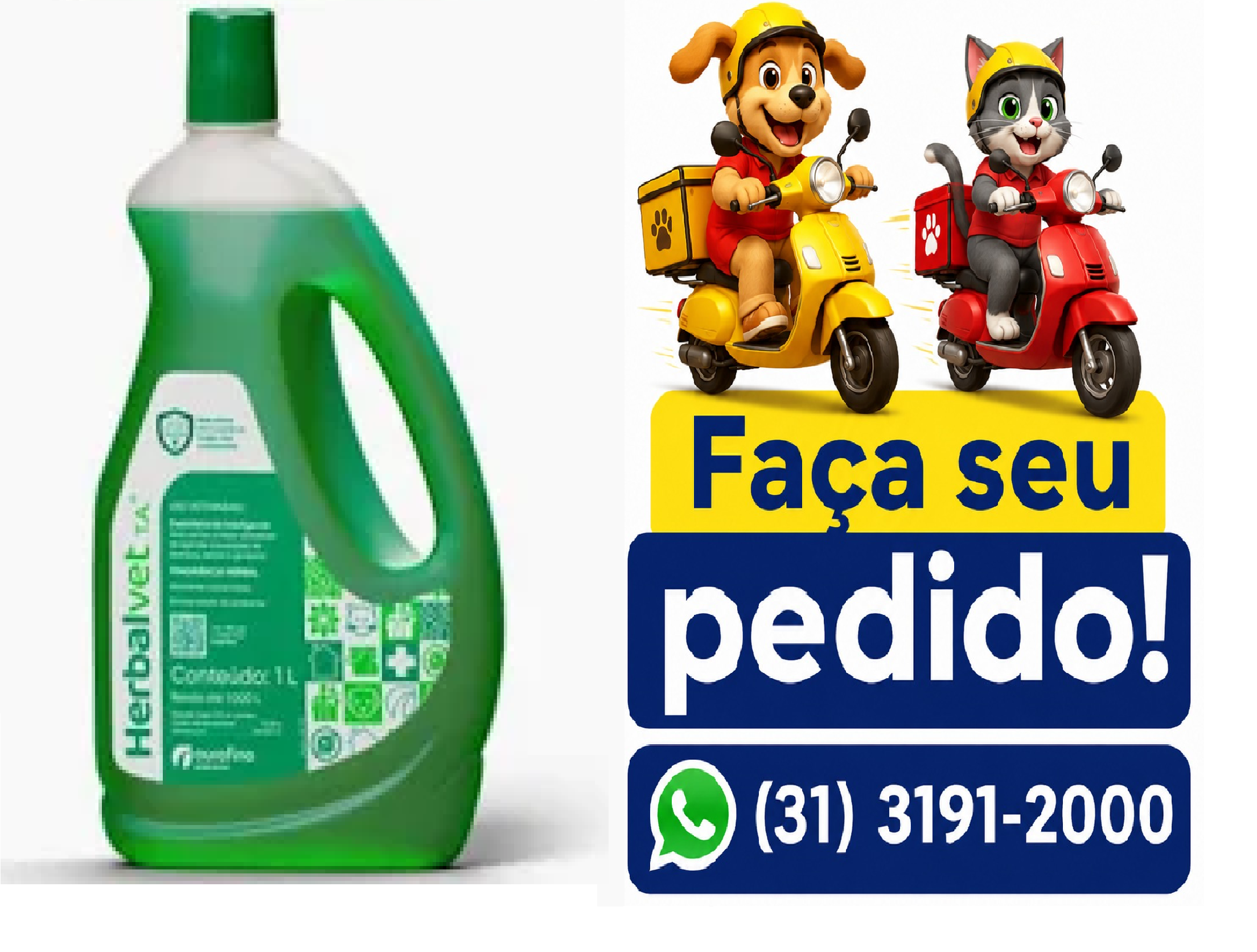 DESINFETANTE HERBALVET AMB OURO FINO 1LT