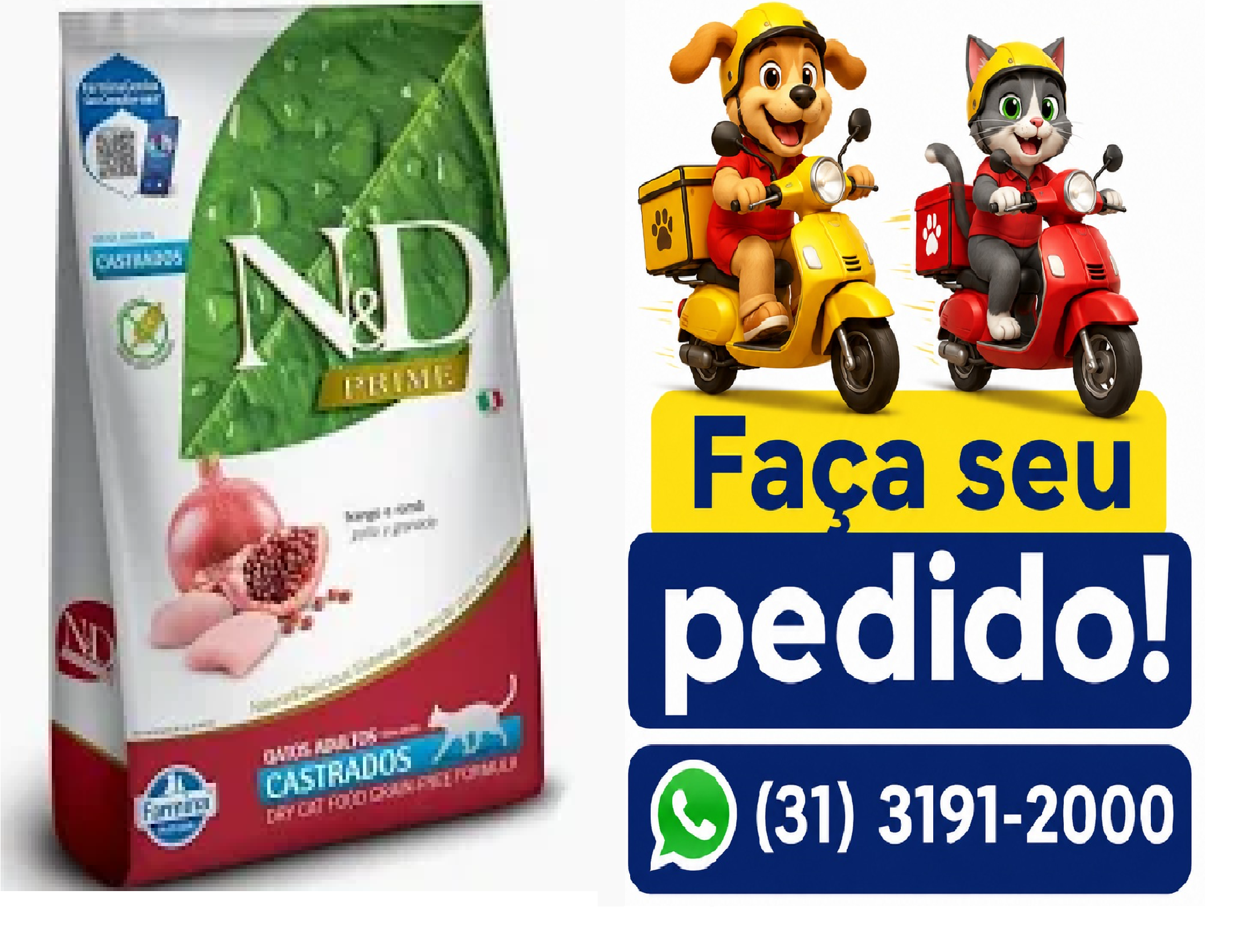 ND PRIME FELINE AD FRANGO CAST 7,5KG