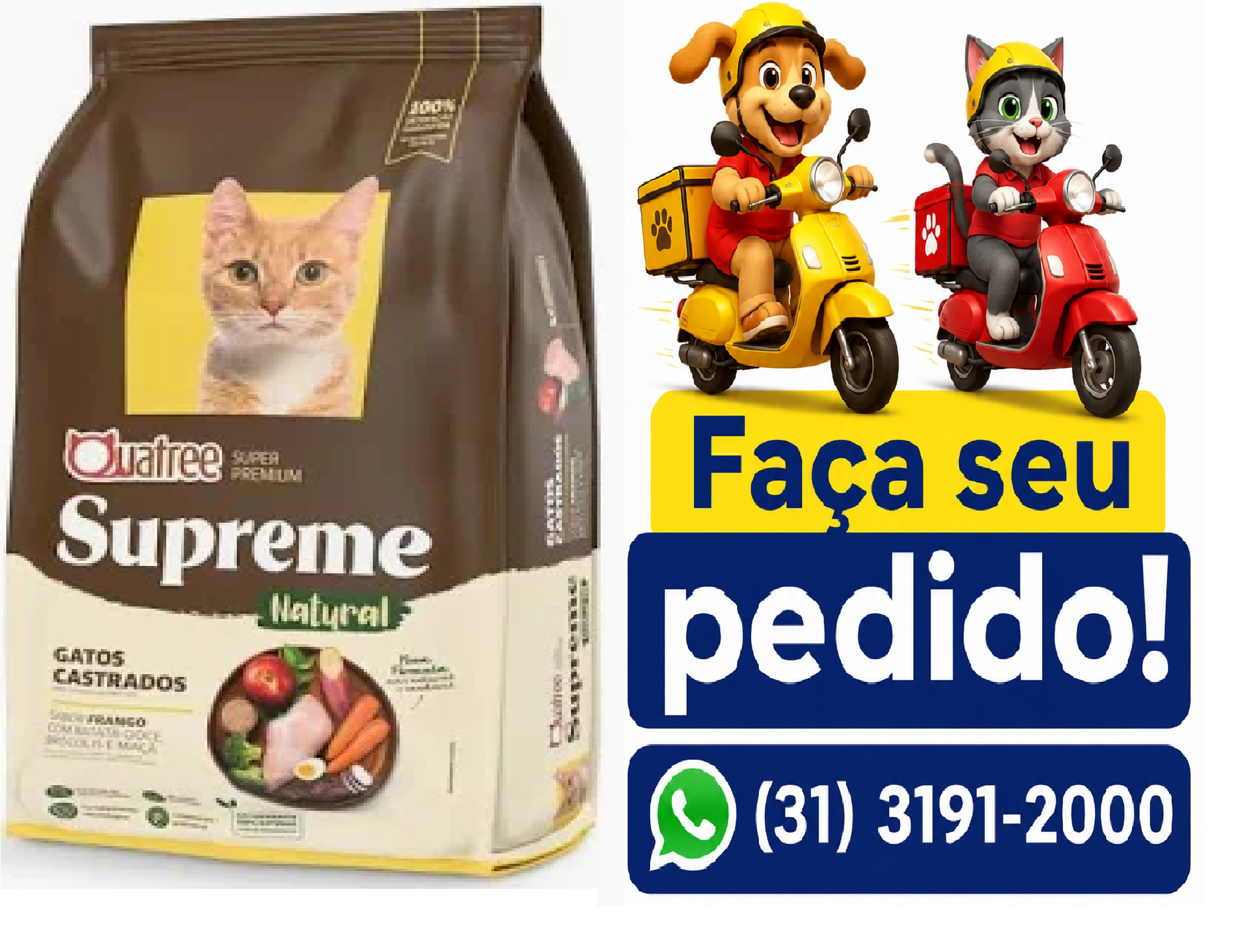 QUATREE SUPREME GATO CASTRADO FRA 10,1KG