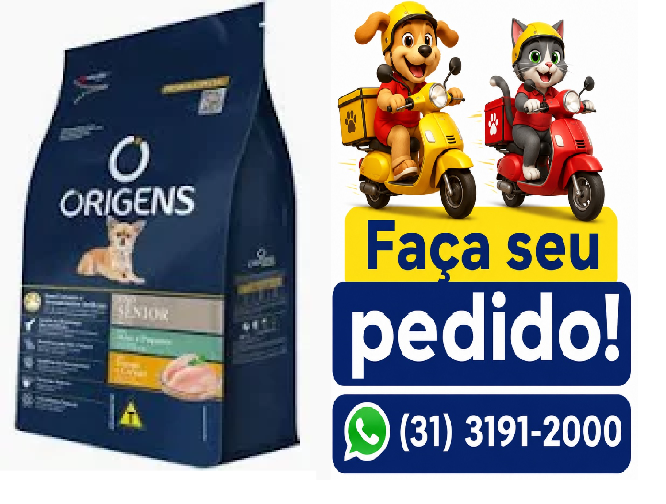 ORIGENS SENIOR FRANGO/CEREAIS PP 10,1KG