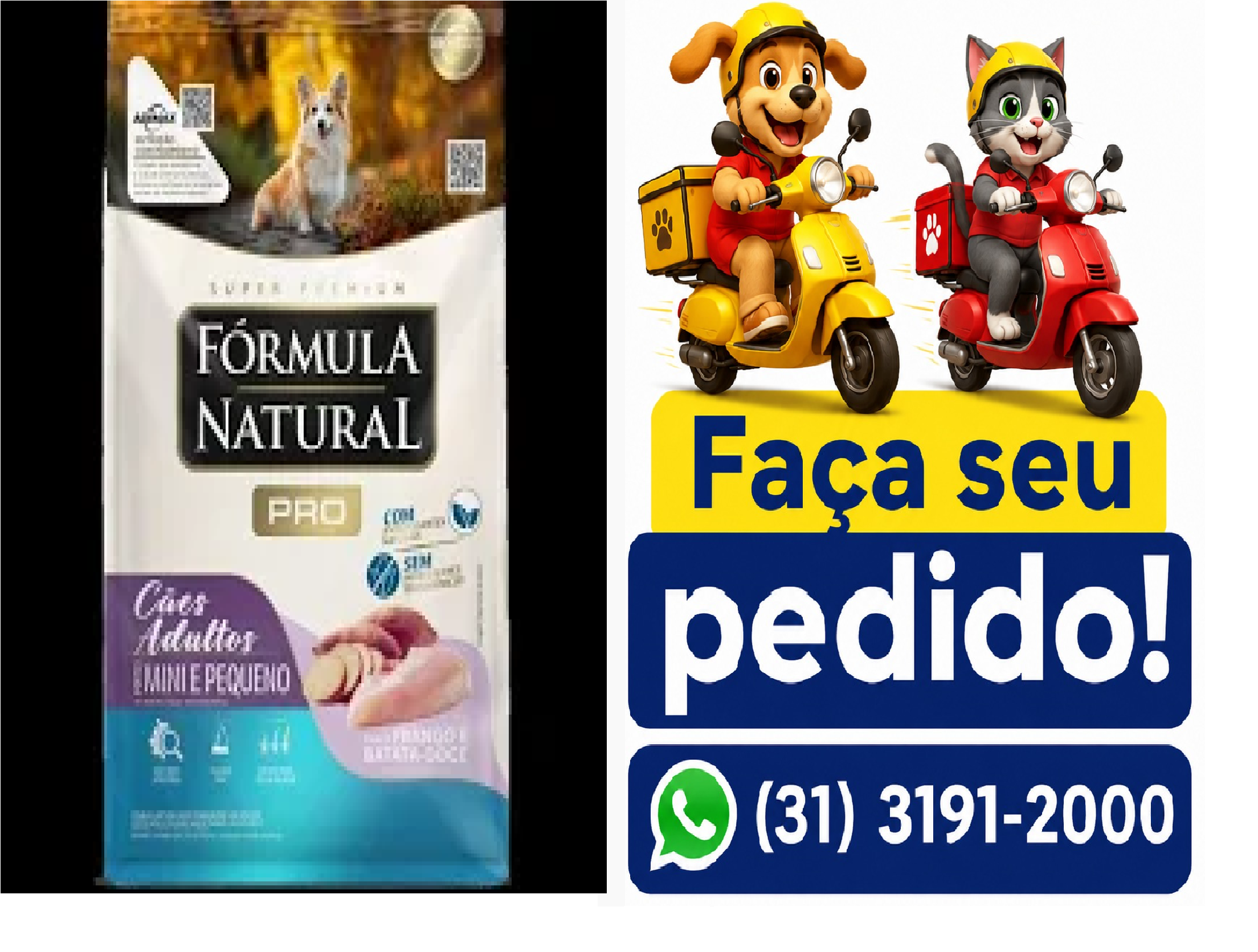 FORMULA NATURAL PRO CAO AD MINI/PQ 2,5KG