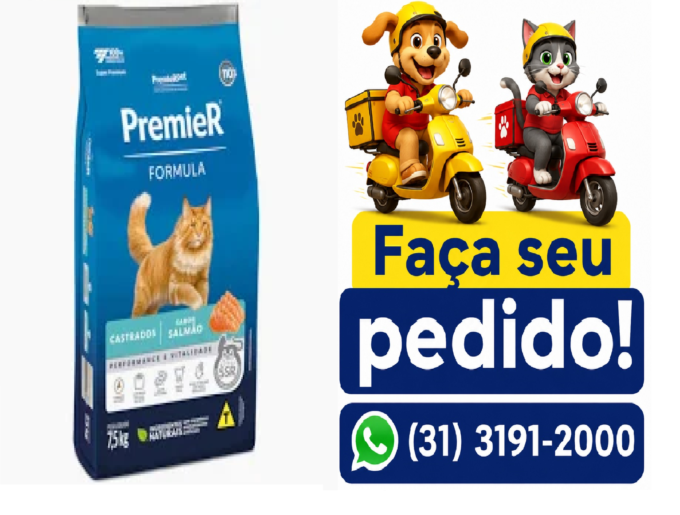 PREMIER GATOS CASTRA SALM 6ANOS 7,5KG