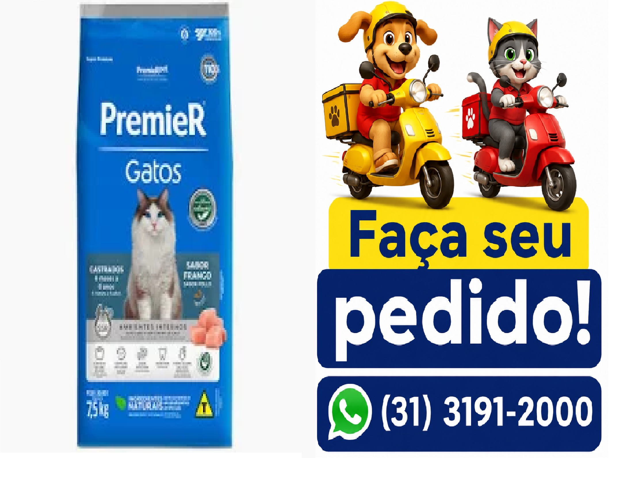 PREMIER GATOS CASTRA FRAN 6ANOS 7,5KG