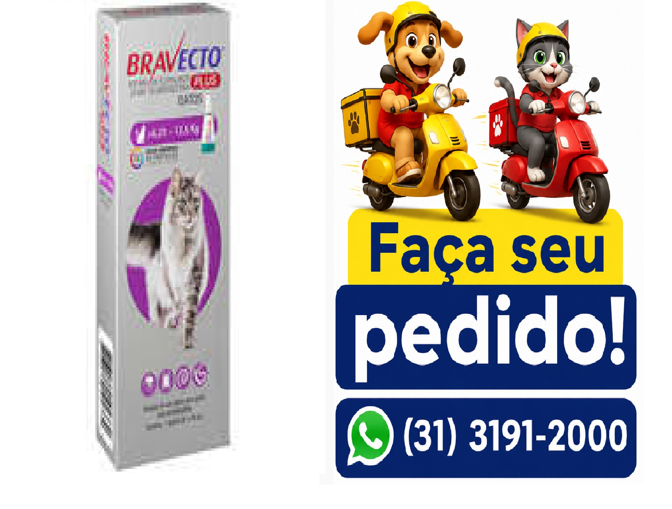 BRAVECTO PLUS GATOS 6,25 A 12,5 KG MSD