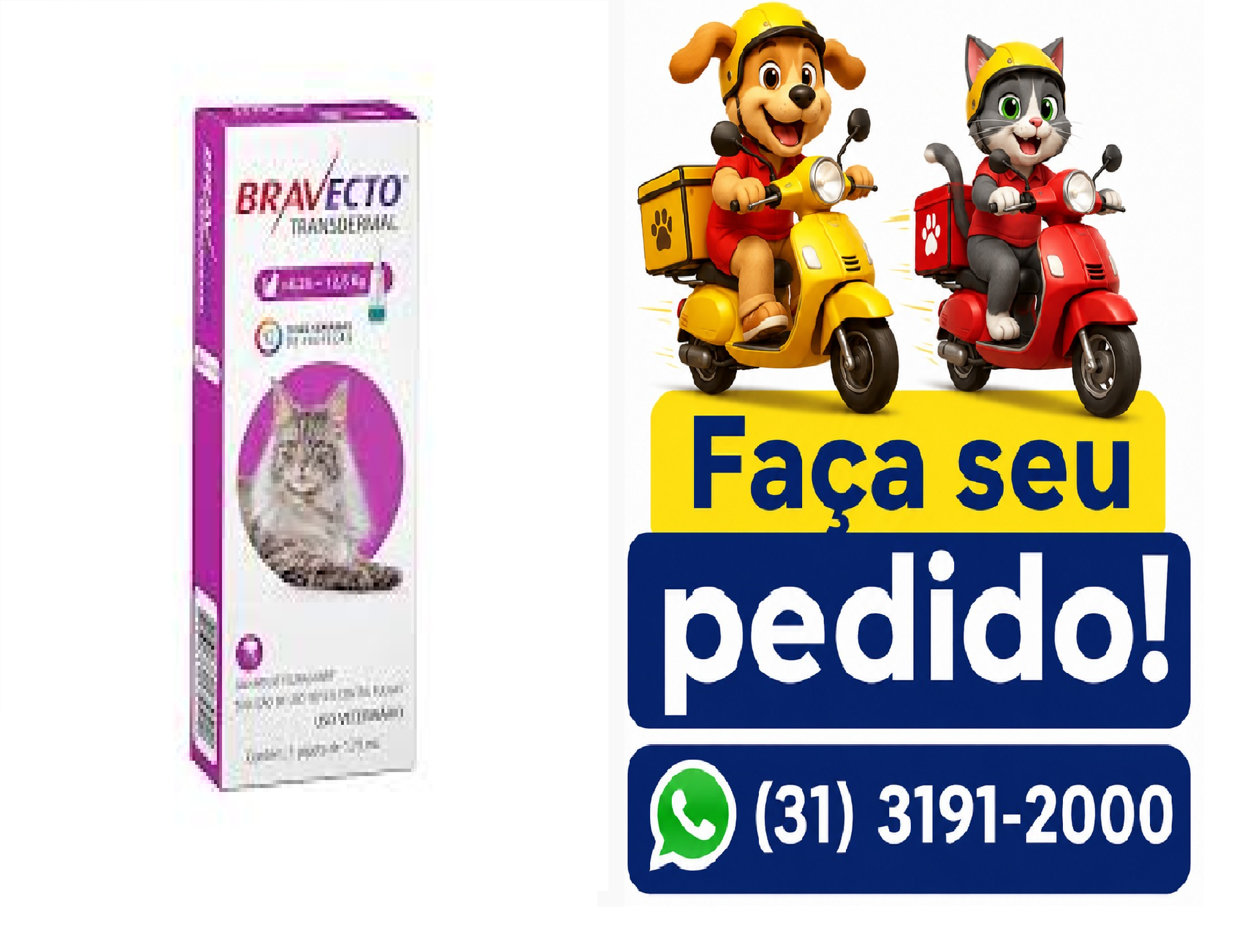 BRAVECTO TRANSD GATO 6,25 A 12,5KG 500MG