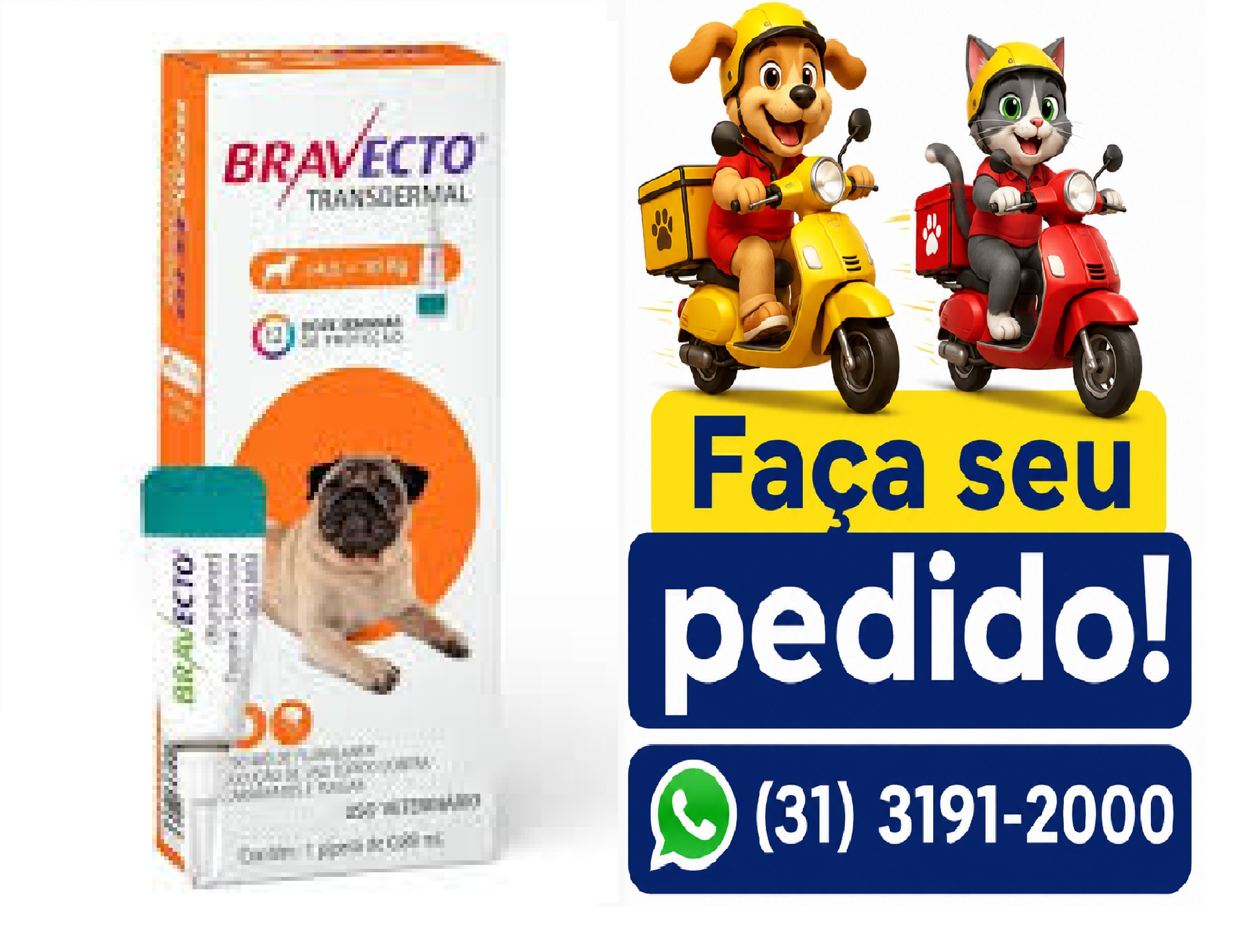 BRAVECTO TRANSD CAES 4,5KG A 10KG 250MG