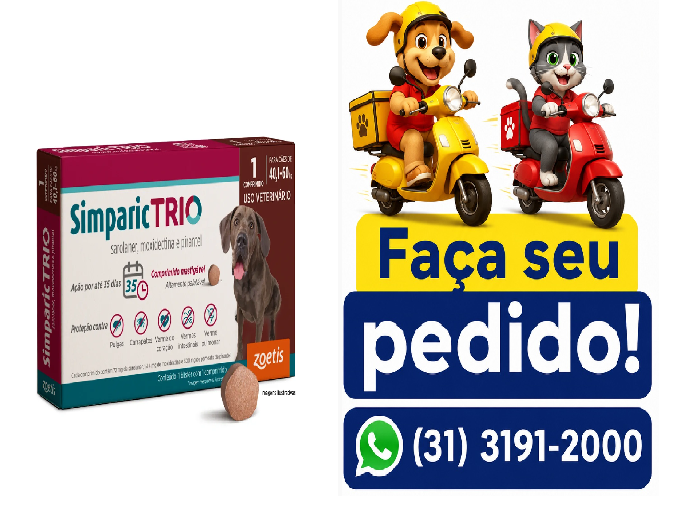 SIMPARIC TRIO 72 MG 40,1 A 60KG 1 COMP